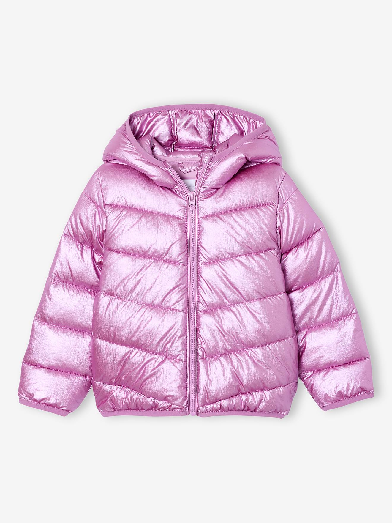 Thumbnail - Glänzende Steppjacke mit Kapuze Mädchen