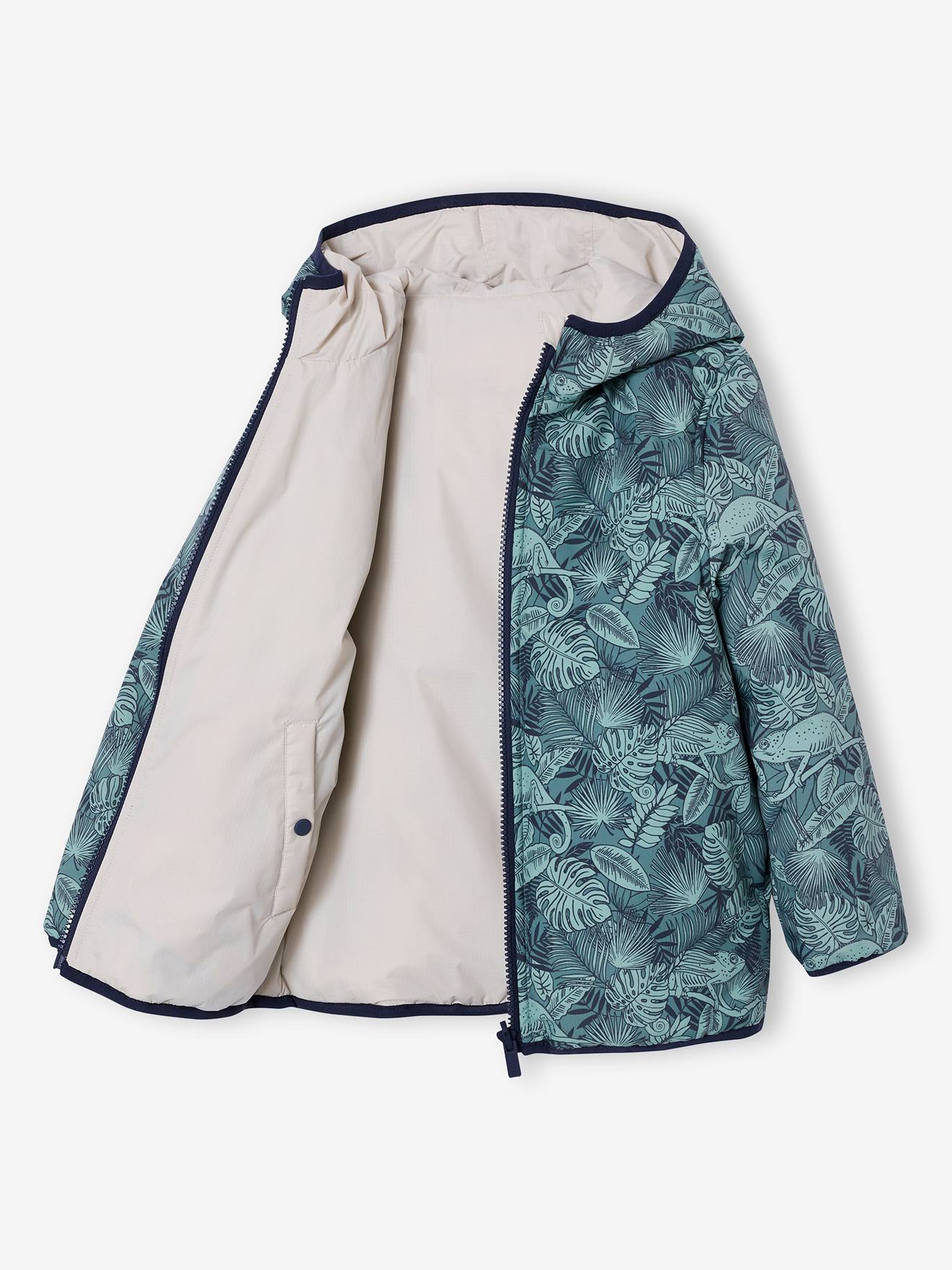 Thumbnail - Wendbare Jungen Light-Steppjacke mit Recycling-Polyester