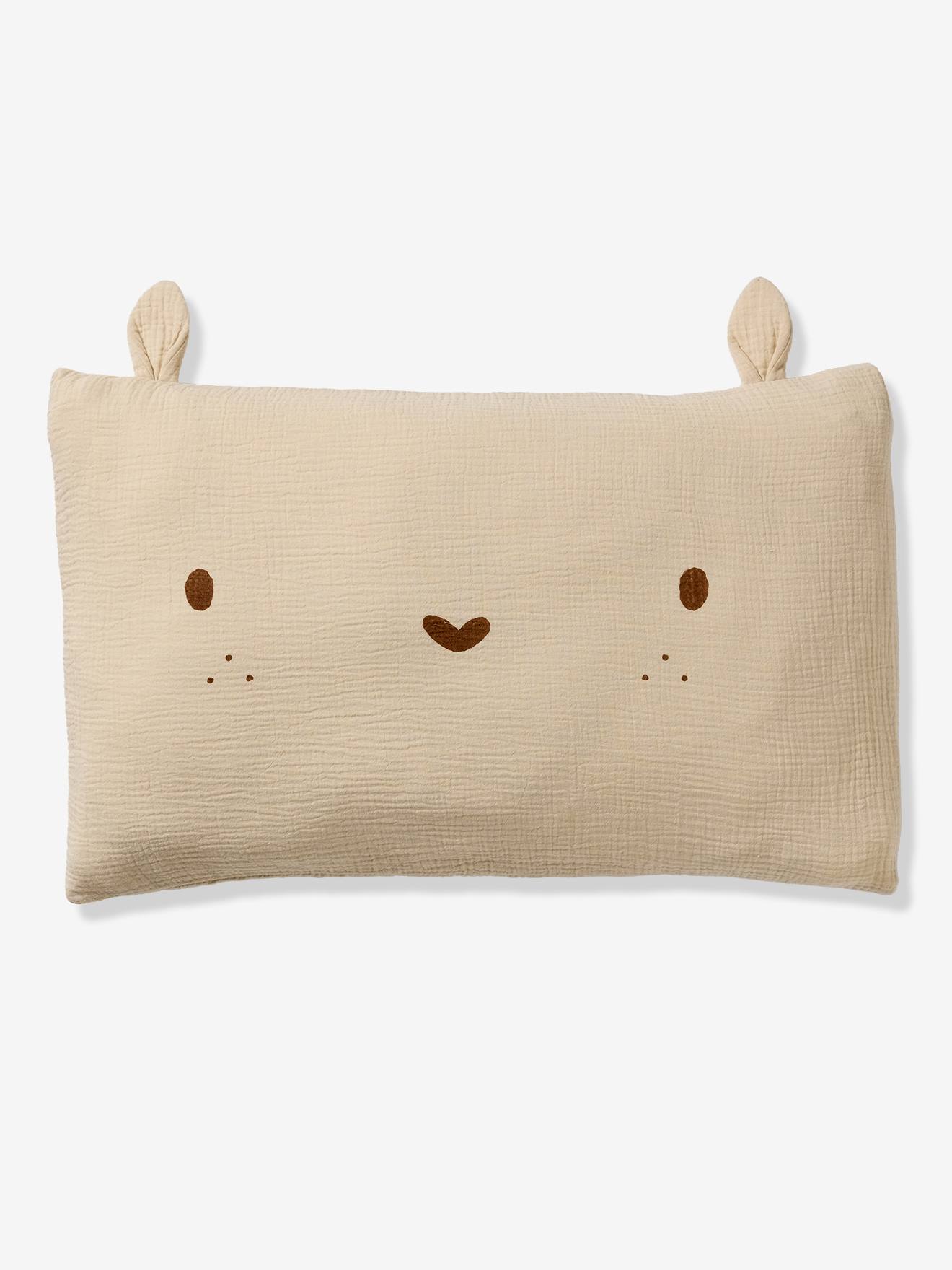 Vertbaudet Kissenbezug Aus Musselin Hase Baby Vanille 40X60