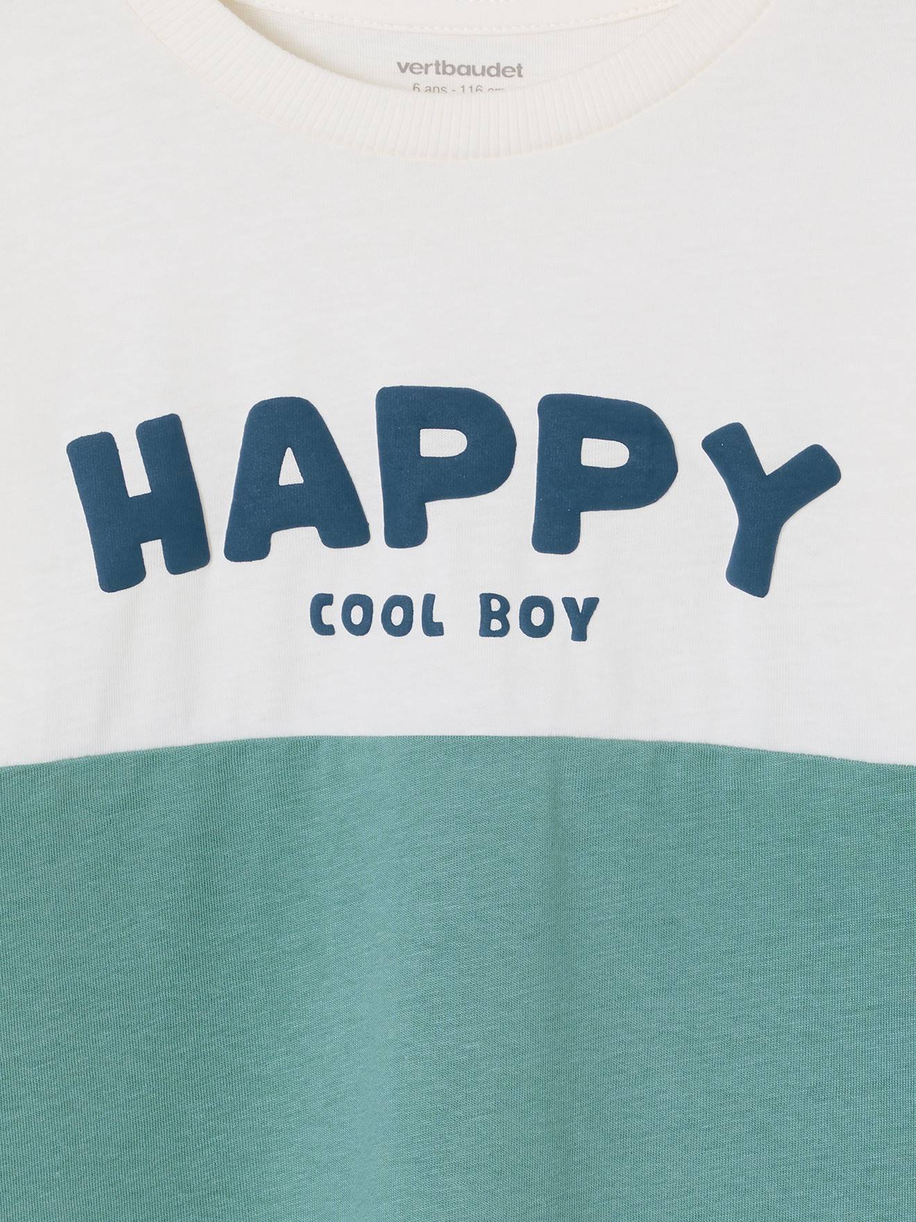 Thumbnail - Shirt in Colorblock-Design HAPPY COOL BOY für Jungen