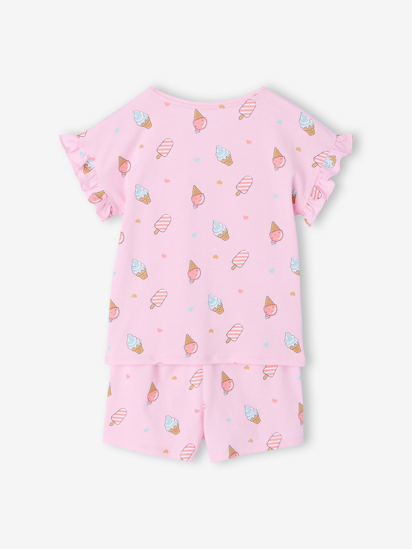 Thumbnail - 2er-Pack kurze Schlafanzüge Eis-Motive Mädchen