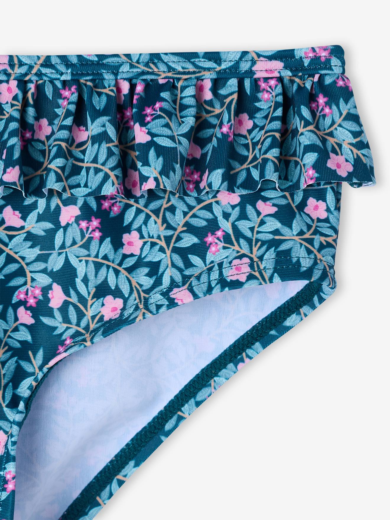 Thumbnail - Bikini mit Volants und Blümchen Mädchen