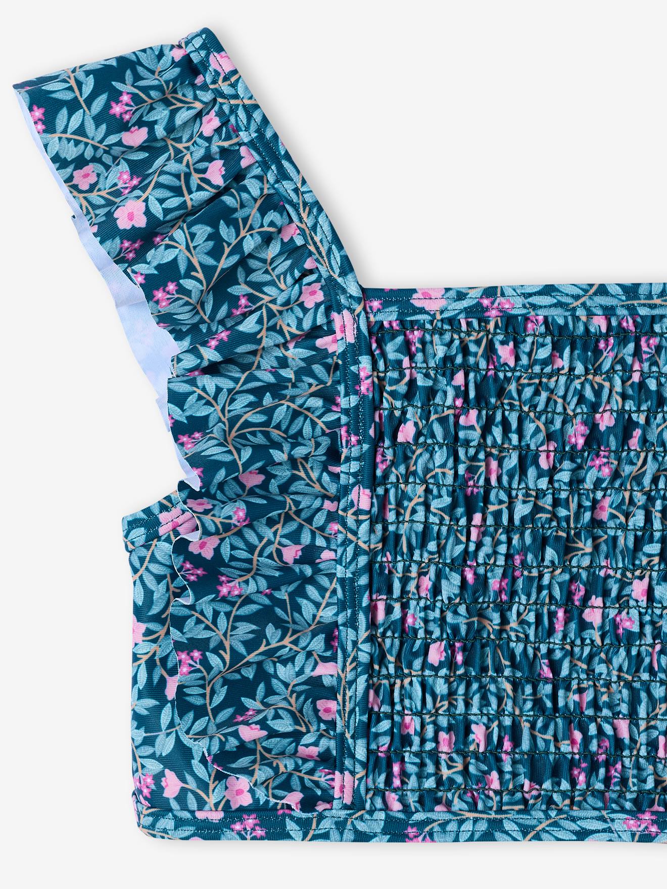 Thumbnail - Bikini mit Volants und Blümchen Mädchen