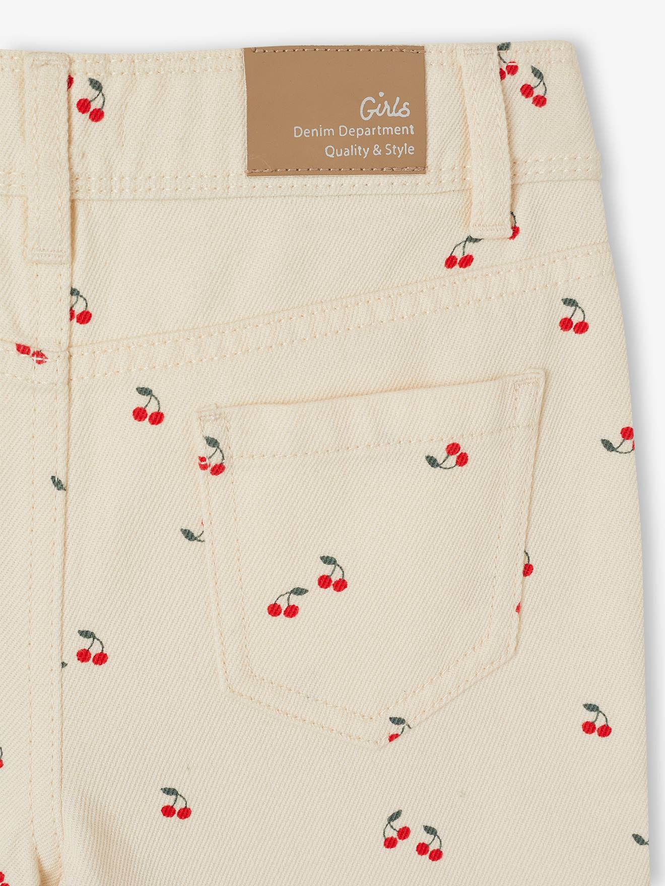 Thumbnail - Weite Mädchen Hose Worker-Style mit Kirschen