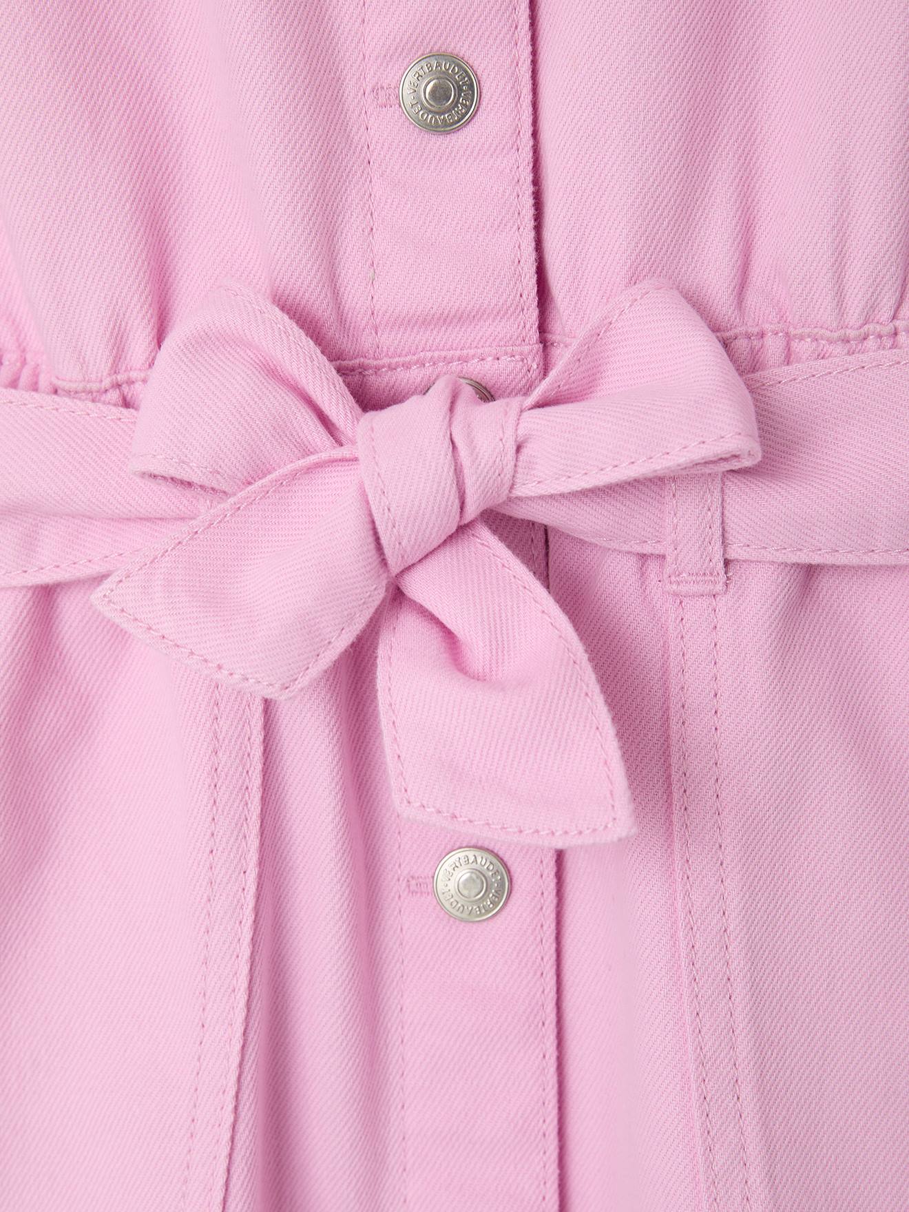 Thumbnail - Hemdkleid mit Bindegürtel aus Twill