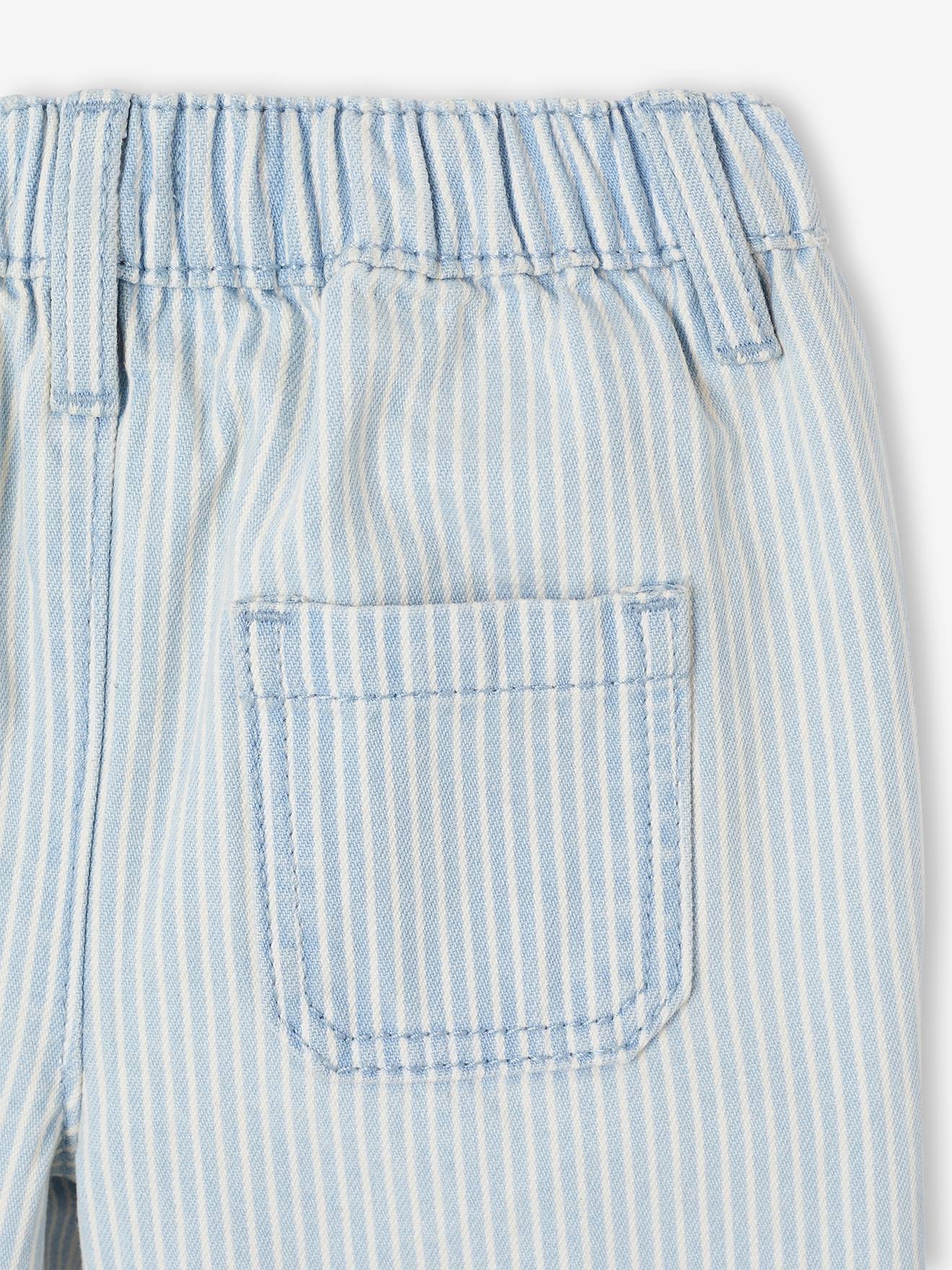 Thumbnail - Weite Baby Hose mit feinen Streifen
