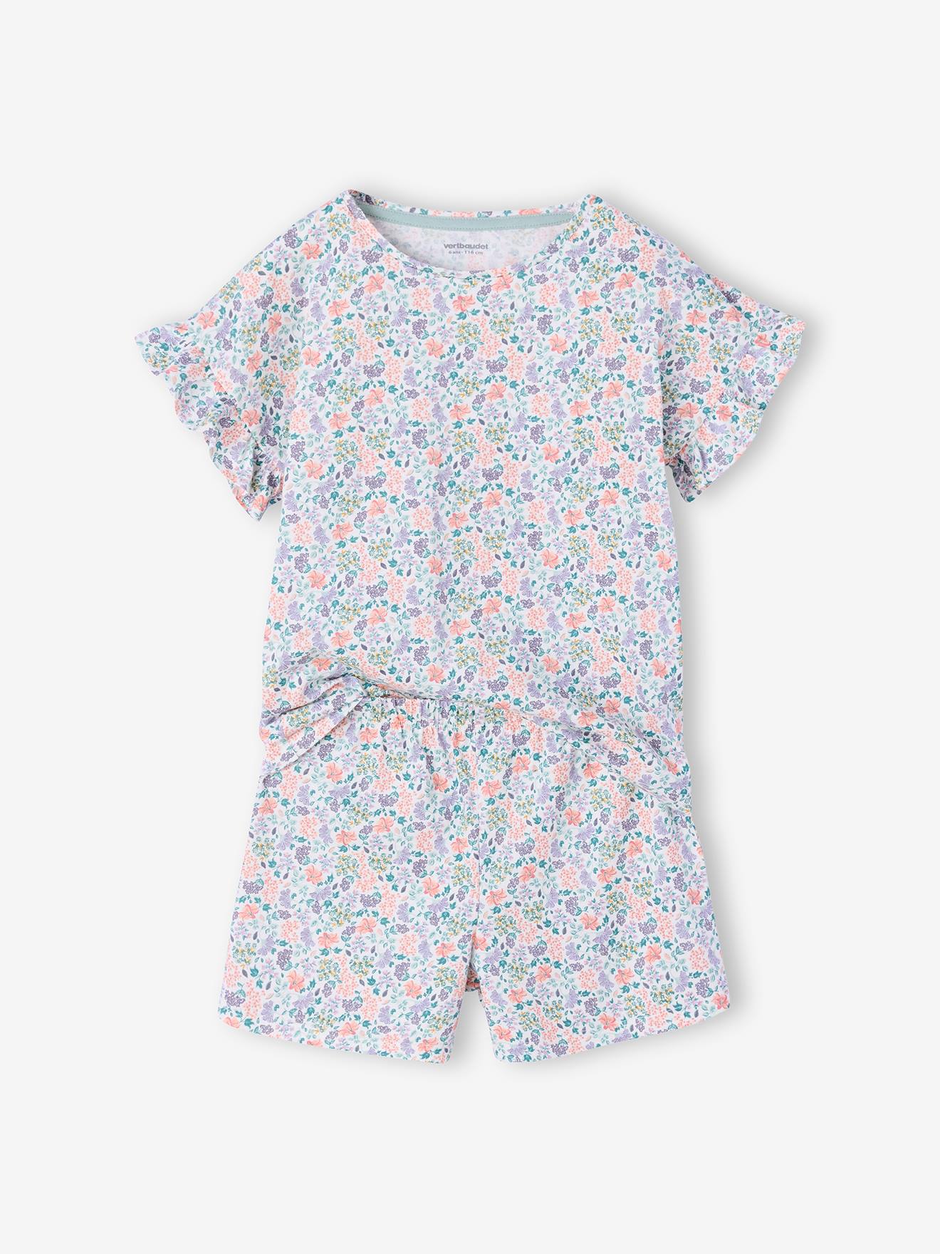 Thumbnail - 2er-Pack kurze Schlafanzüge mit Volantärmel Mädchen