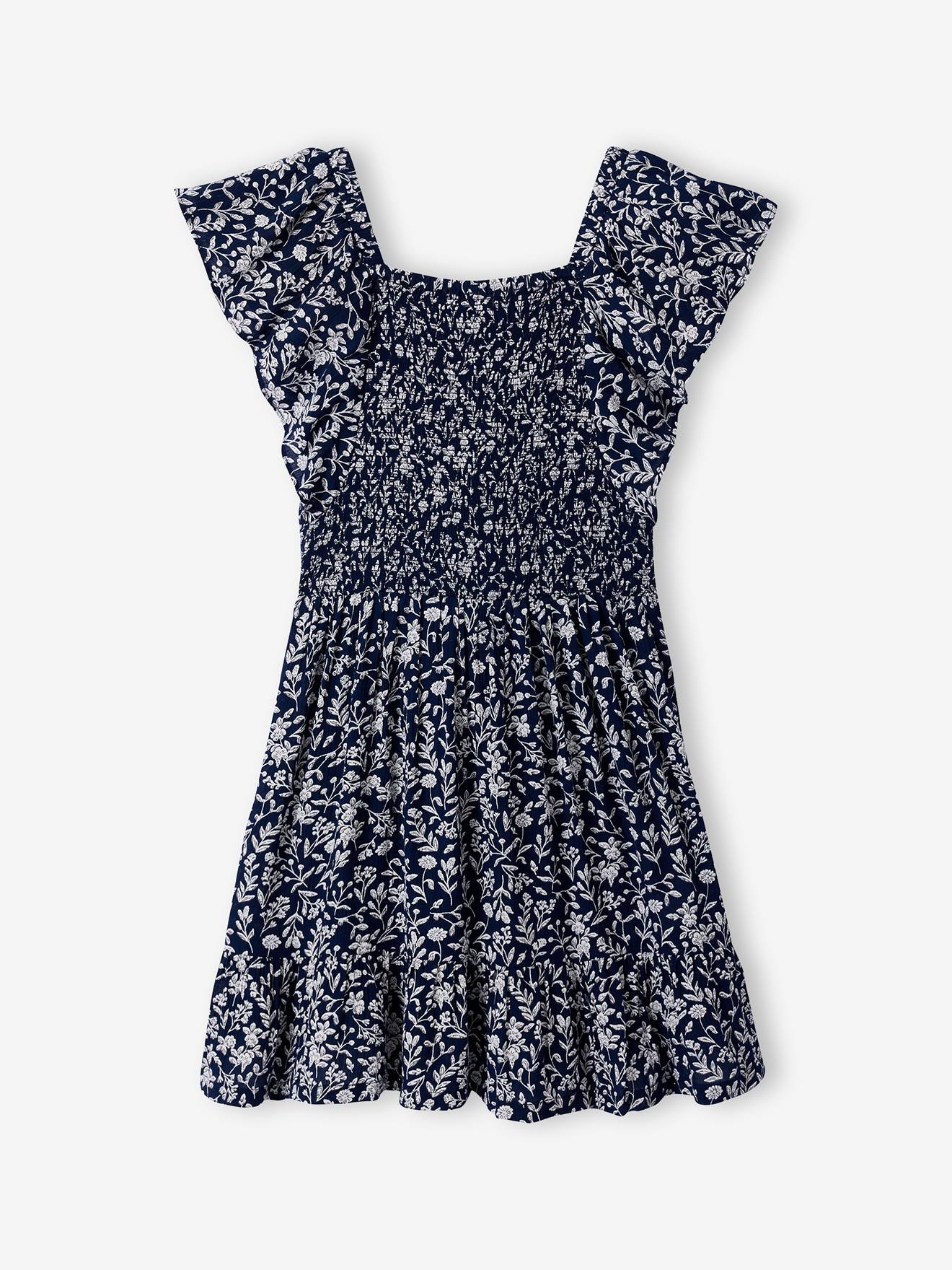 Thumbnail - Kleid gesmockt mit Schmetterlingsärmel JONEN