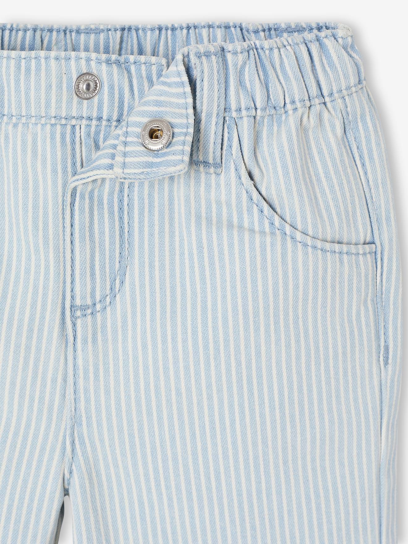 Thumbnail - Weite Baby Hose mit feinen Streifen