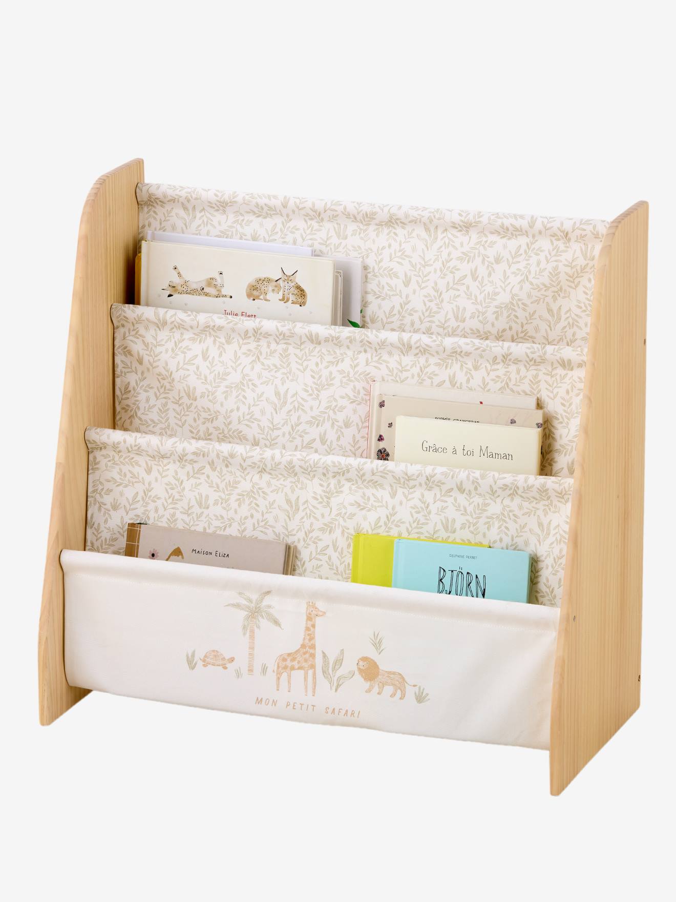 Thumbnail - Bücherregal mit Stofftaschen