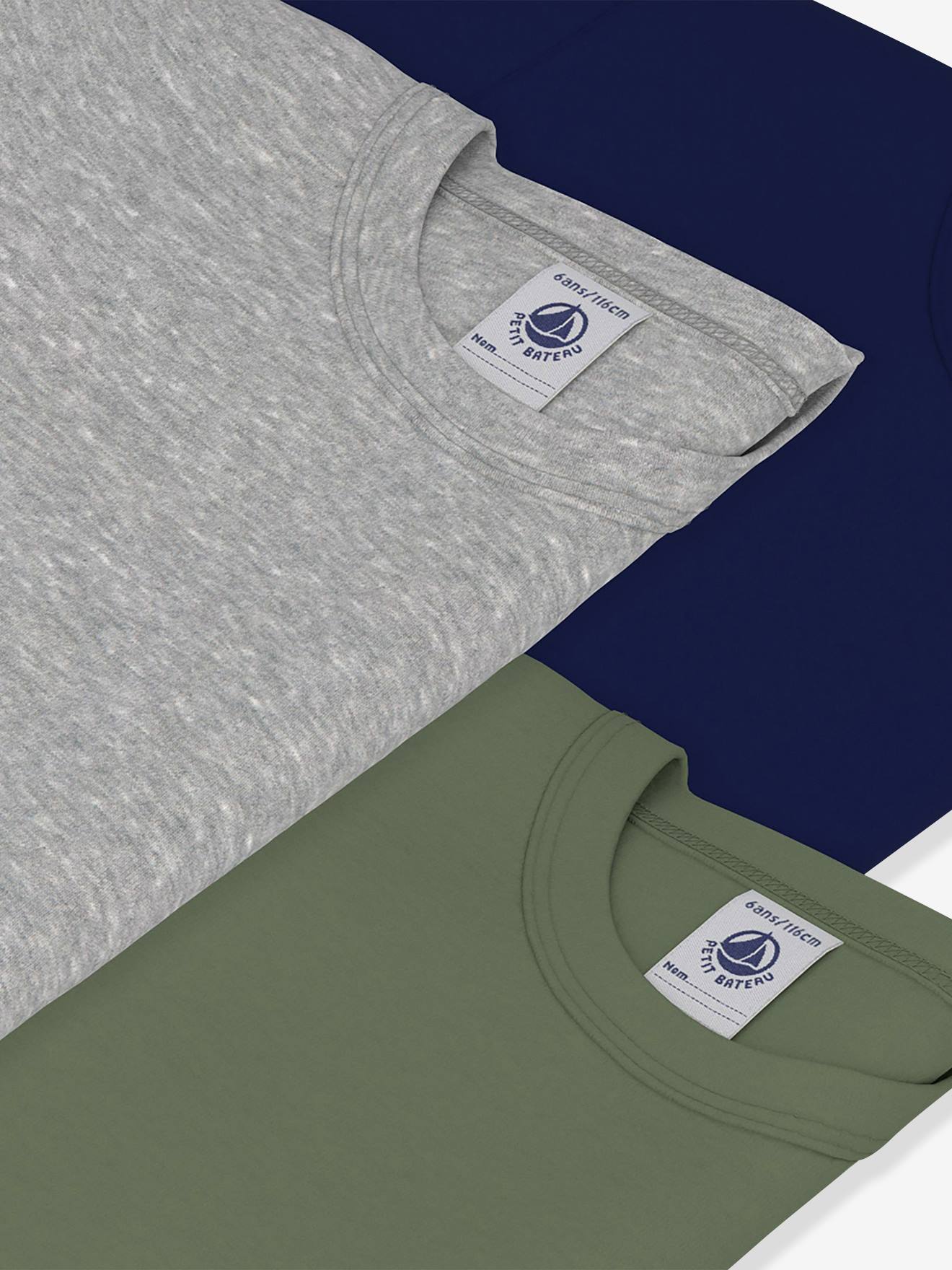 Thumbnail - 3er-Pack T-Shirts Kinder PETIT BATEAU