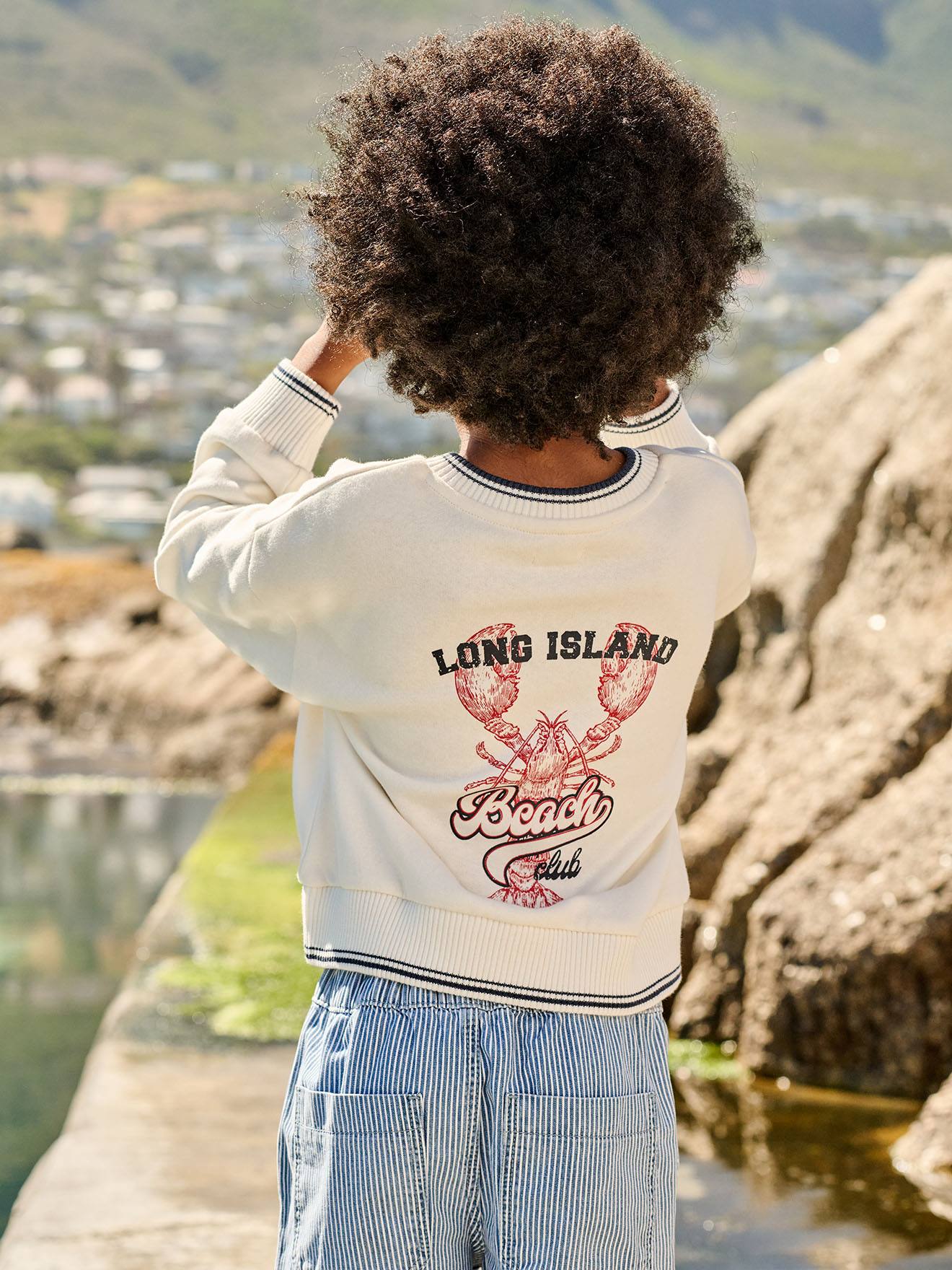 Sweatshirt Jungen mit V-Ausschnitt
