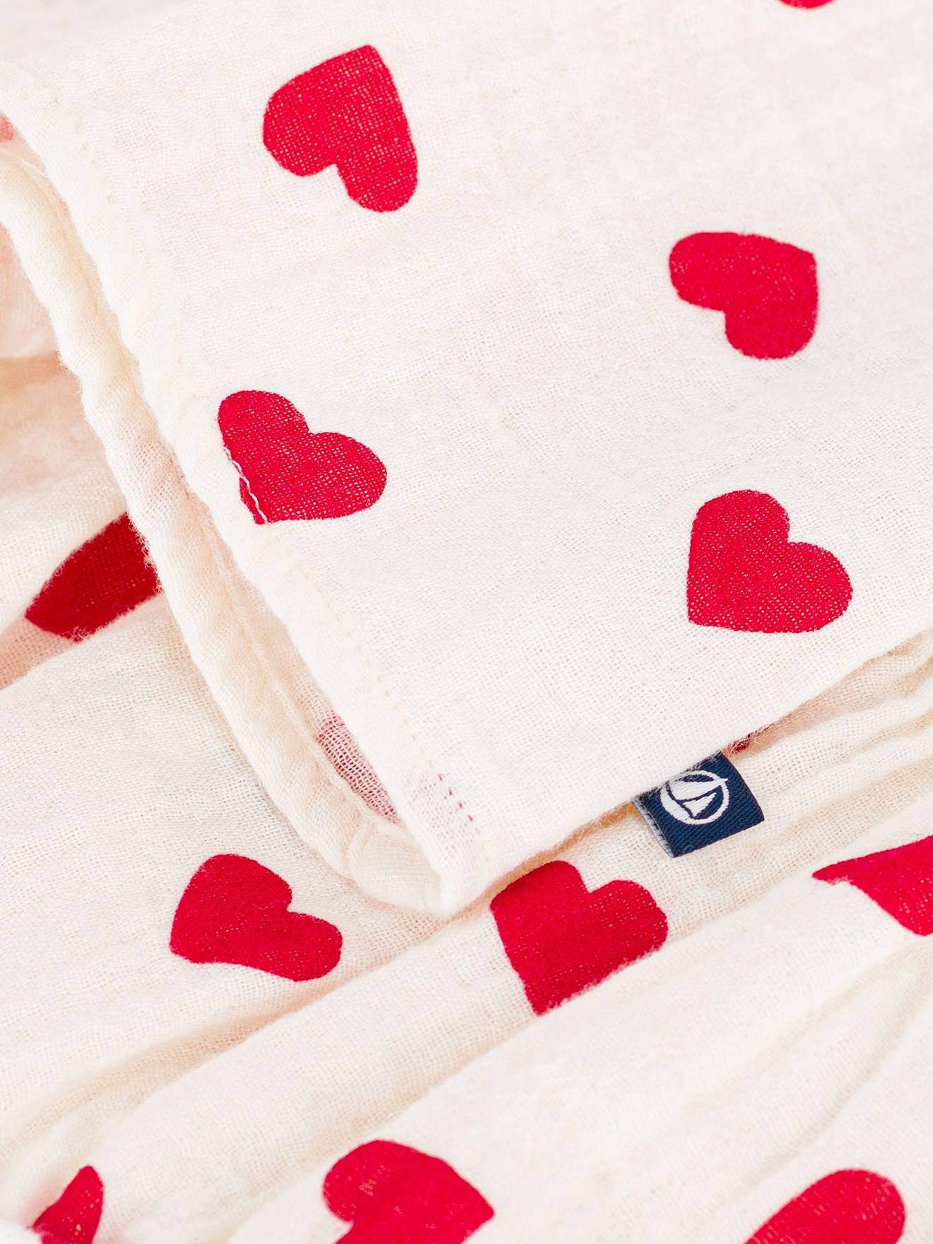 Thumbnail - Baby Kleid und Höschen mit Rüschen aus Baumwolle PETIT BATEAU