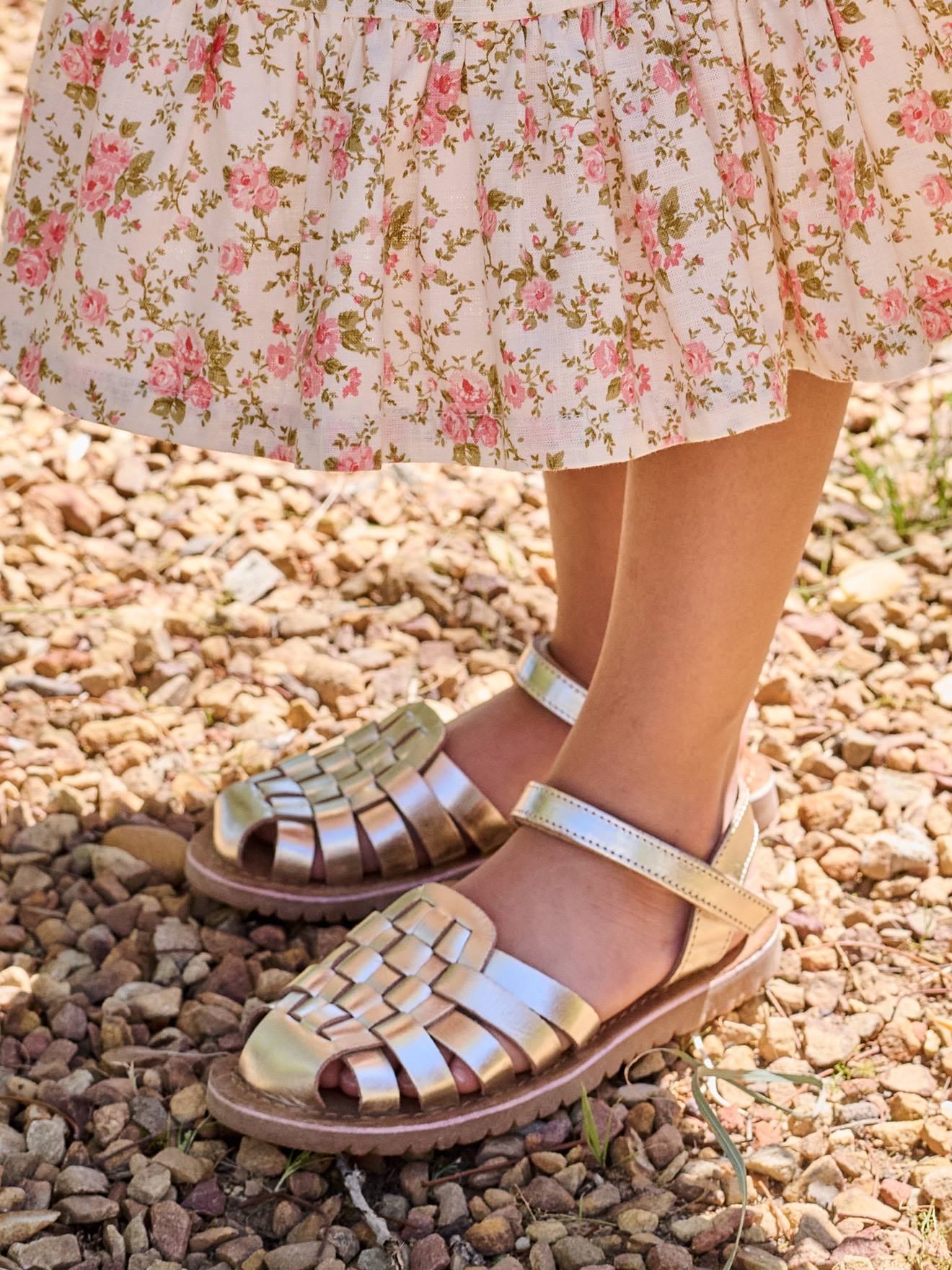 Kinder Ledersandalen mit Klettriemen