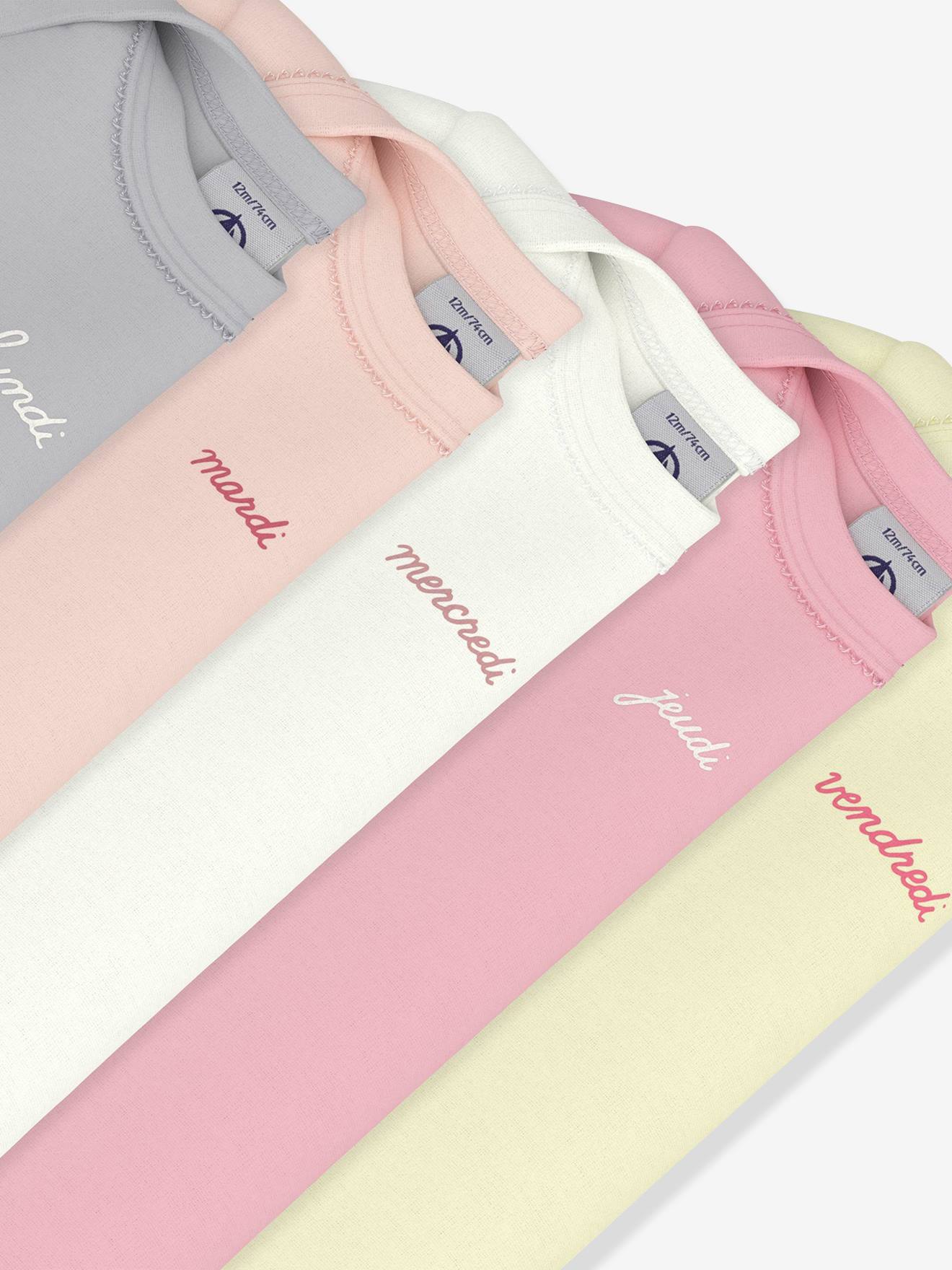 Thumbnail - 5er-Pack Kurzarm-Schlupfbodys Baby PETIT BATEAU