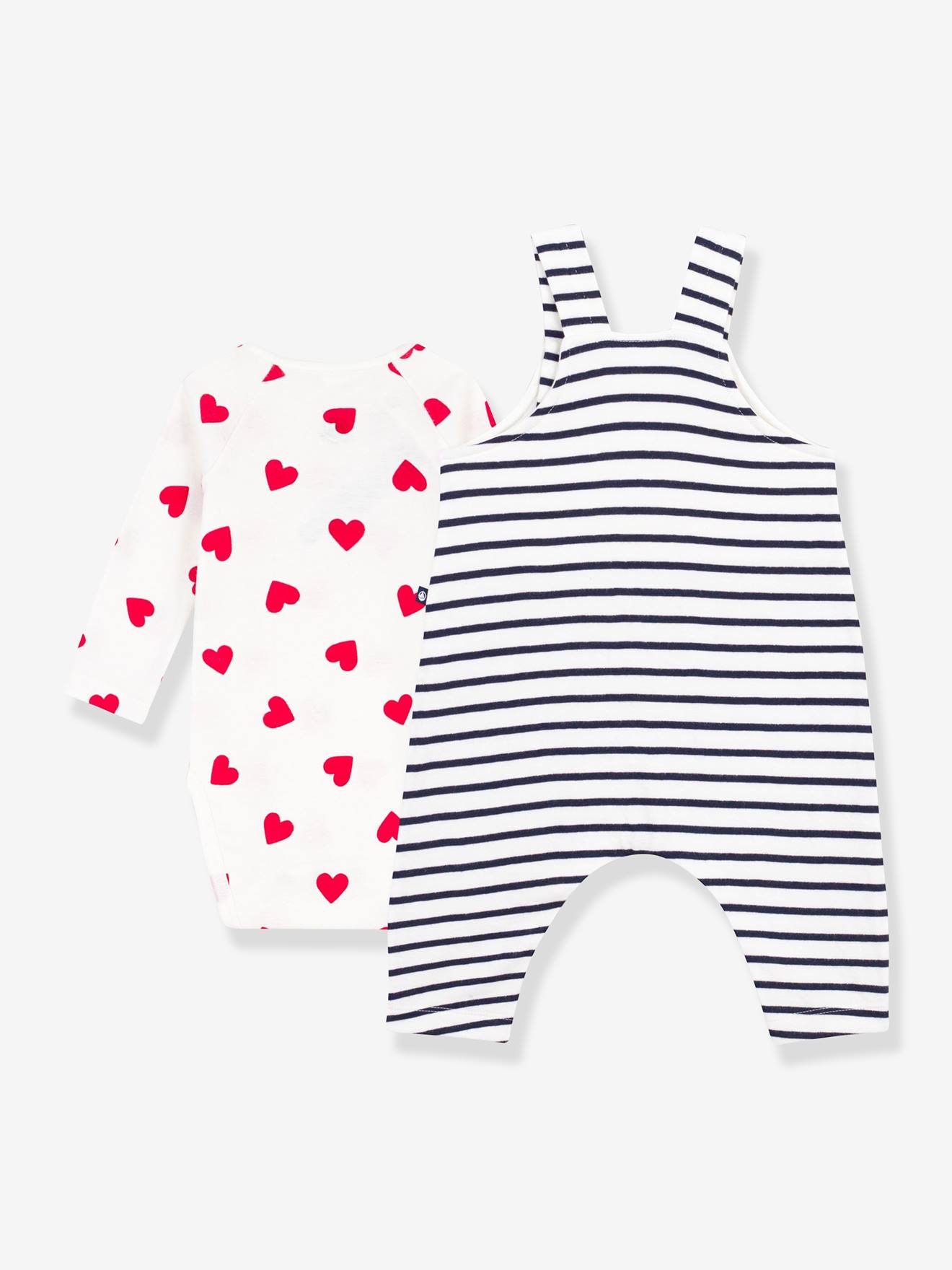 Thumbnail - Baby-Set aus Body und Latzhose PETIT BATEAU