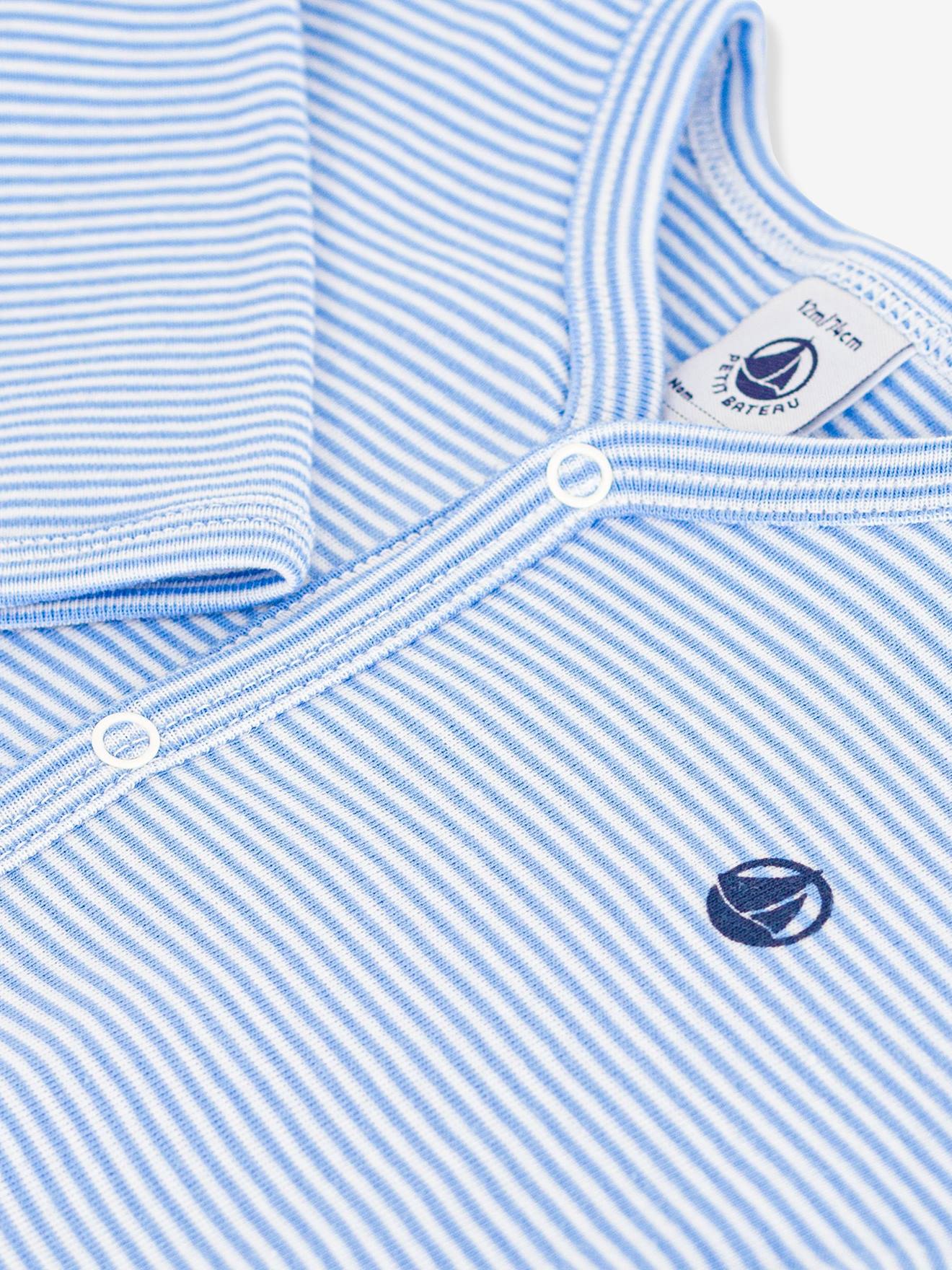 Thumbnail - Baby Schlafanzug aus Baumwolle mit Streifen PETIT BATEAU