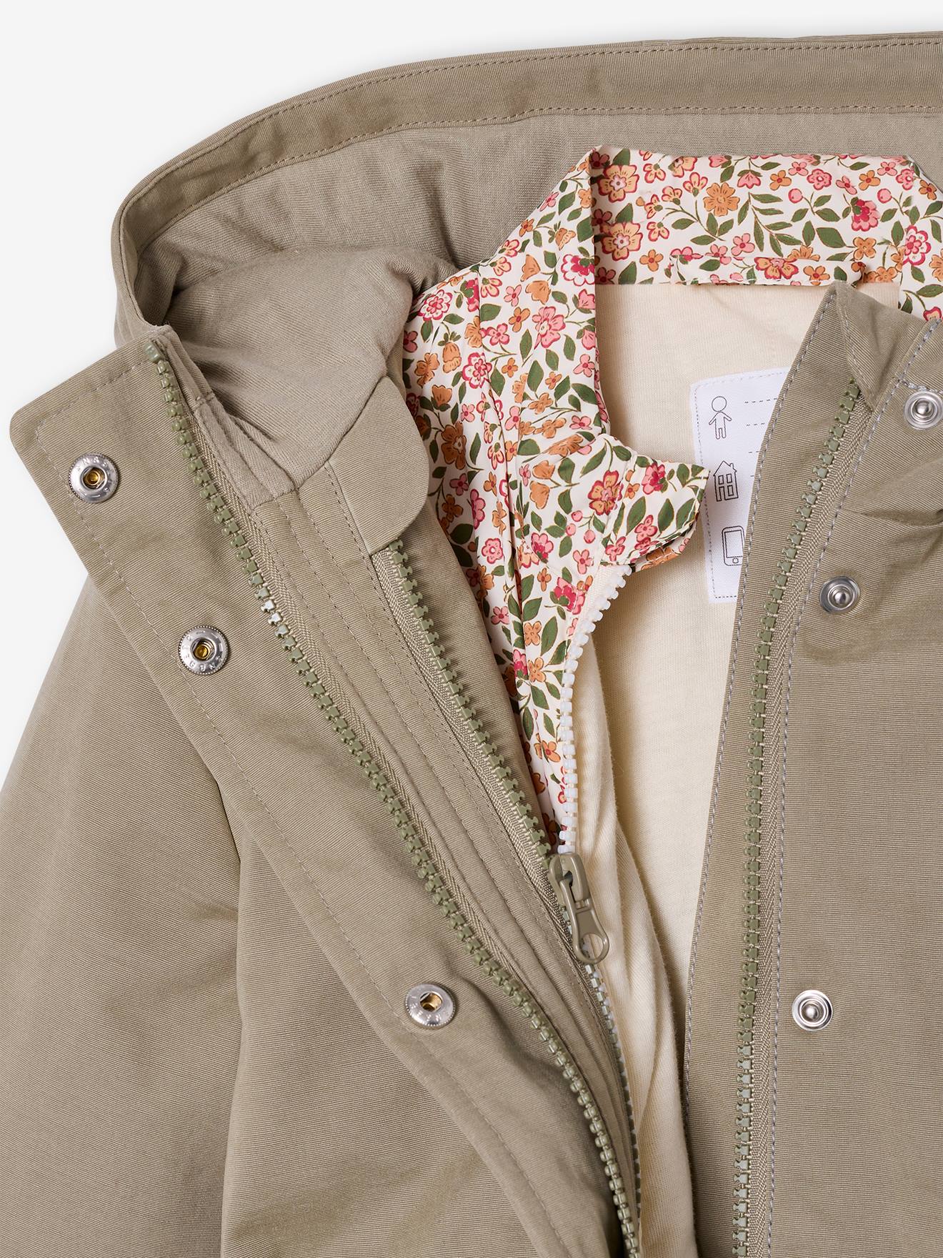 Thumbnail - 3-in-1 Parka mit Blumenmuster für Mädchen