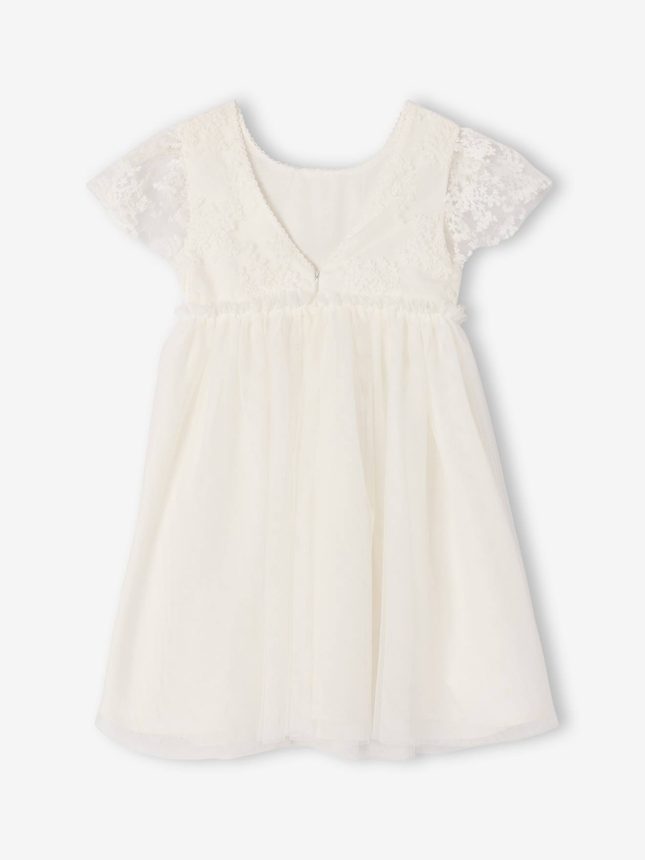 Thumbnail - Festkleid mit Spitze und Tüll für Mädchen