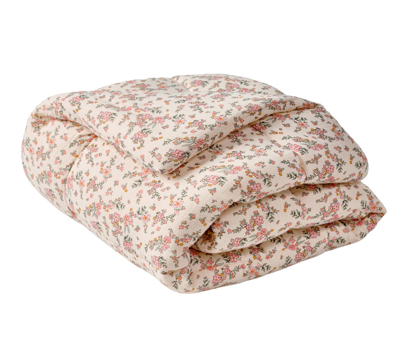 Thumbnail - Spieldecke/Laufstalleinlage aus Musselin Baby FLEURS