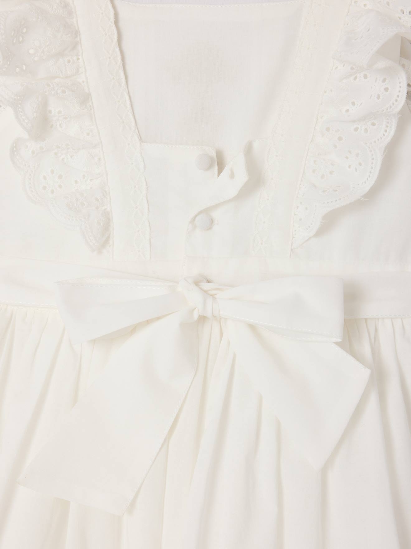 Thumbnail - Mädchen Festkleid mit Volantärmeln und Spitzenbordüren