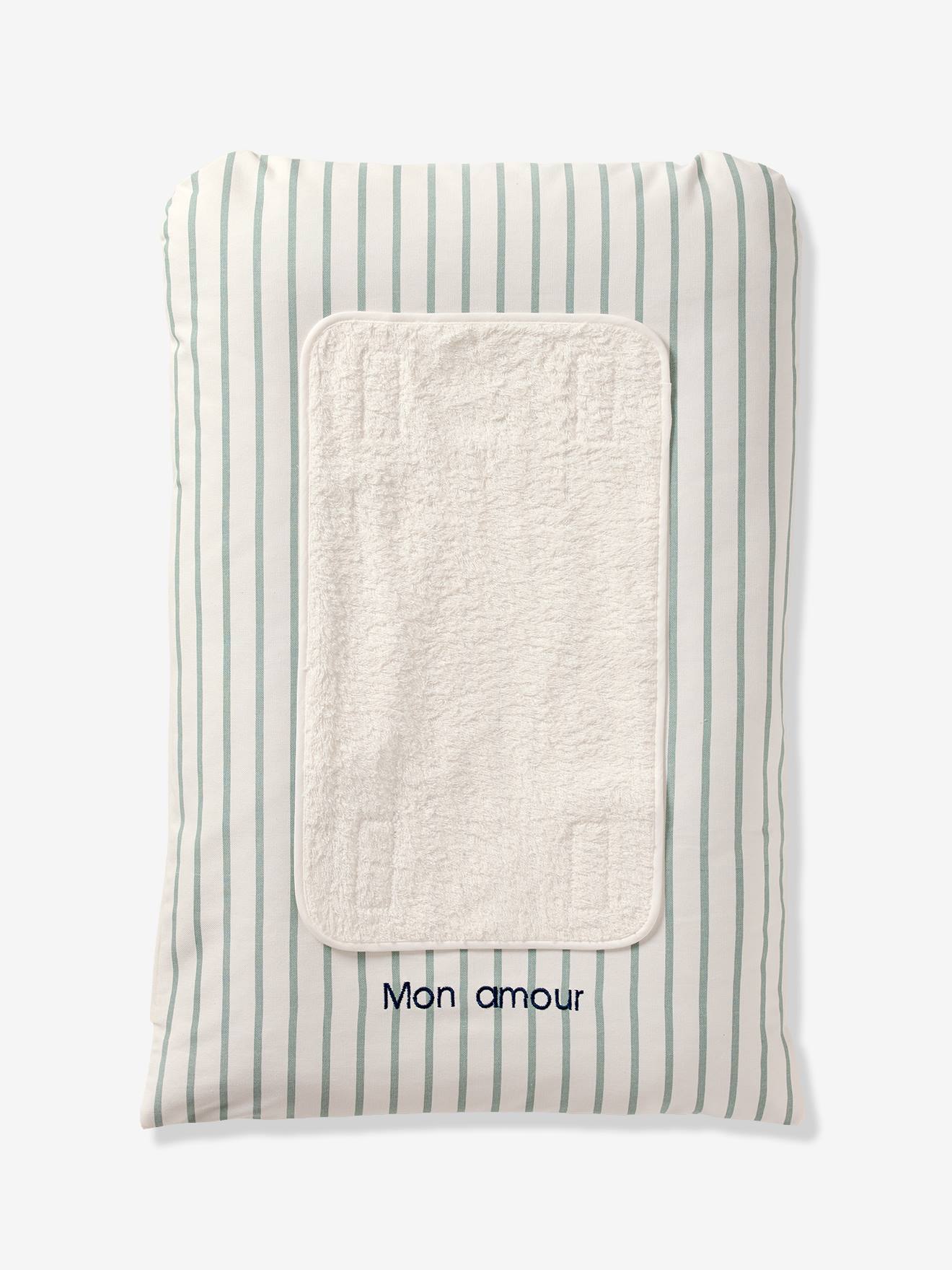 Vertbaudet Bezug Für Wickelauflage Salbeigrün Einheitsgröße