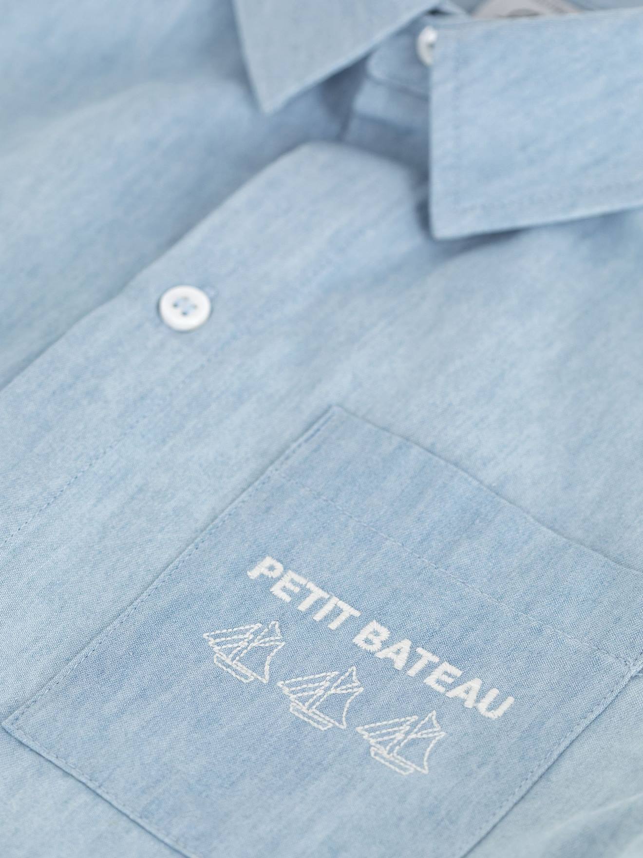 Thumbnail - Hemd kurze Ärmel Jungen PETIT BATEAU helles