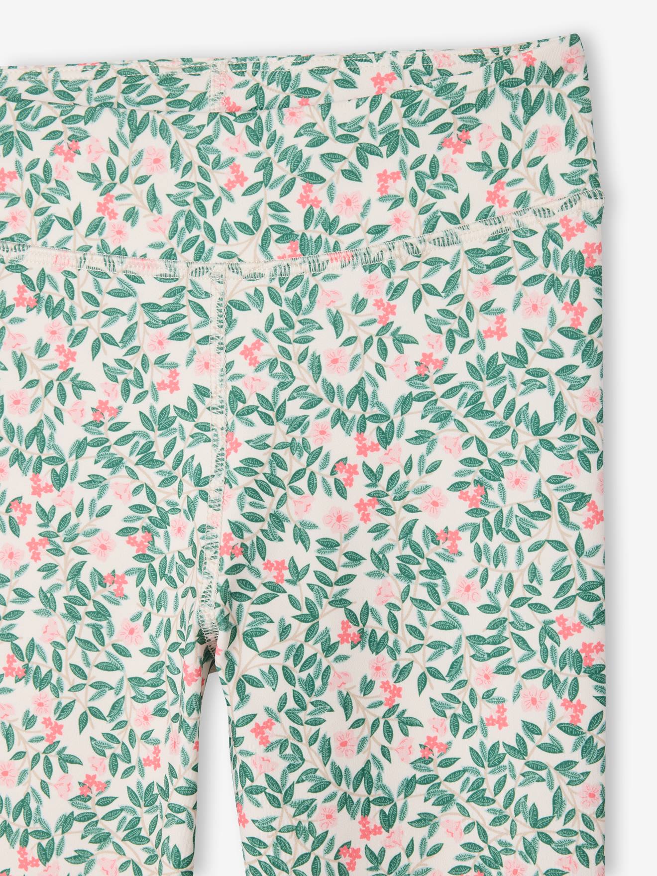 Thumbnail - Sport-Leggings Mädchen mit Blumenmuster