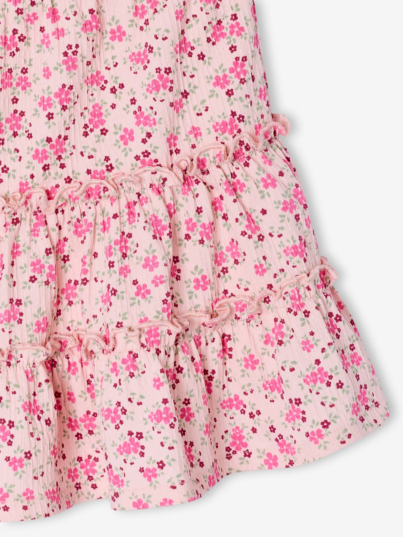 Thumbnail - Hosenrock aus Jersey mit Blumenprint Mädchen hell