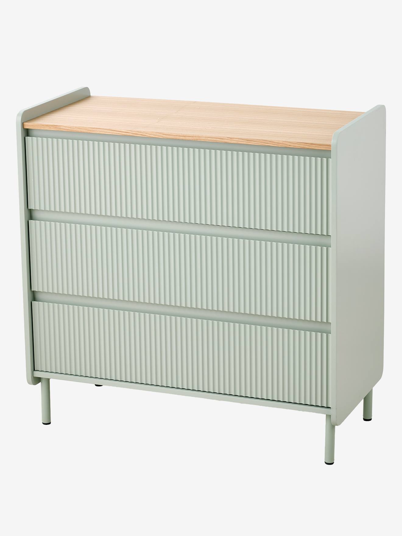 Thumbnail - Kommode CANNELÉ mit Rillenstruktur Tiefe 42cm Kinderzimmer