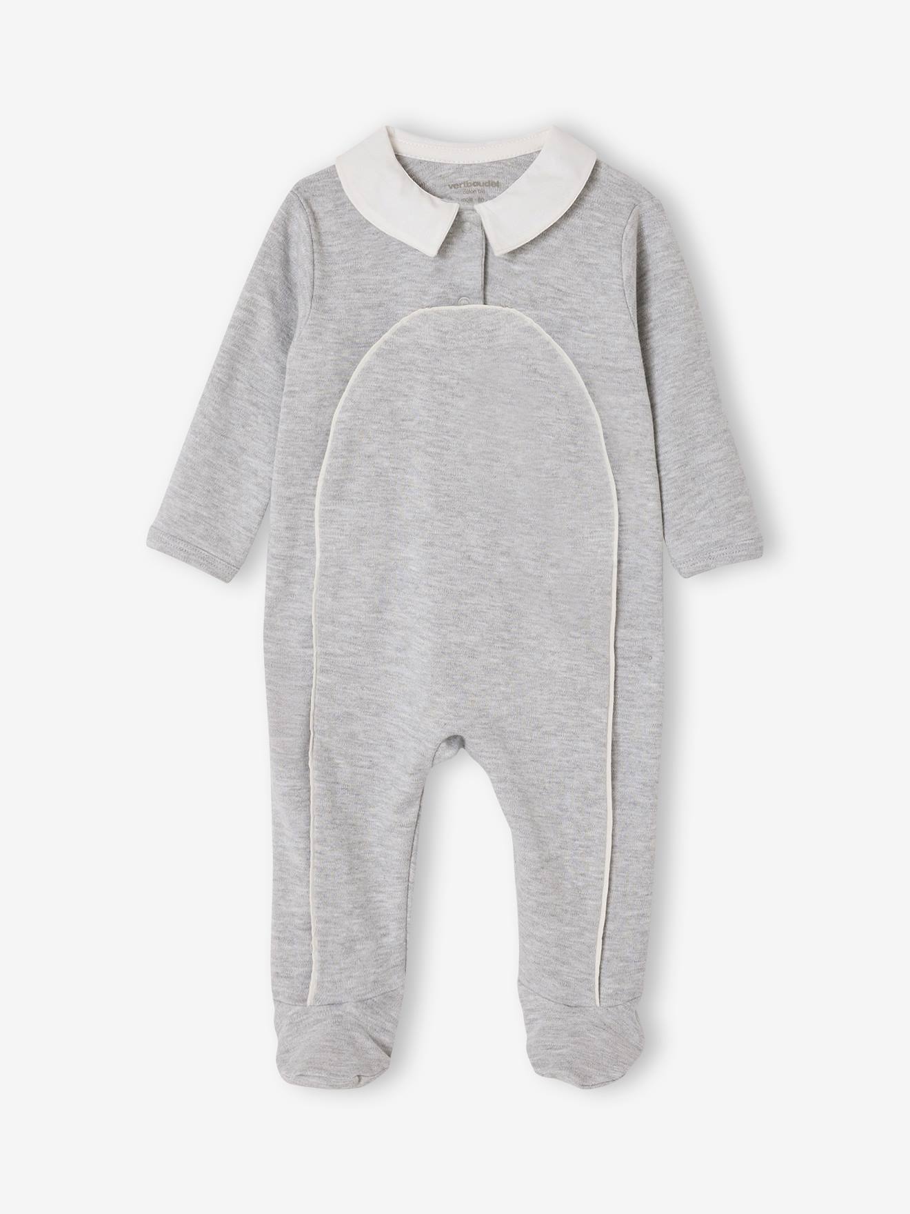 Baby Schlafanzug mit Bubikragen