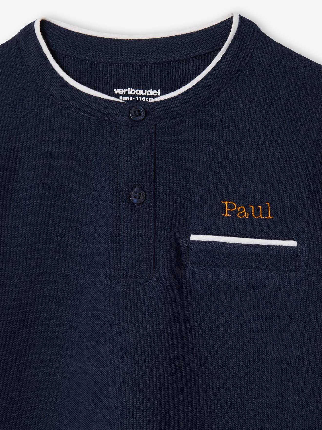 Thumbnail - Jungen Poloshirt mit Stehkragen