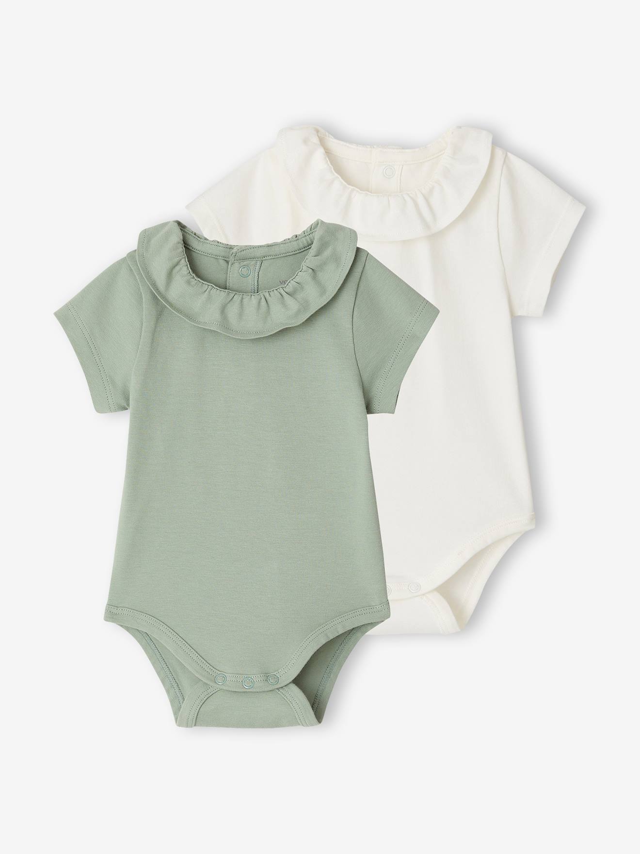 2er-Pack Baby Kurzarm-Bodys