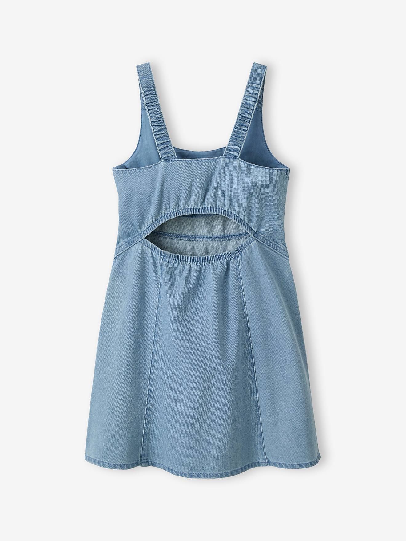 Thumbnail - Kleid mit Rückenausschnitt Mädchen JONEN helles