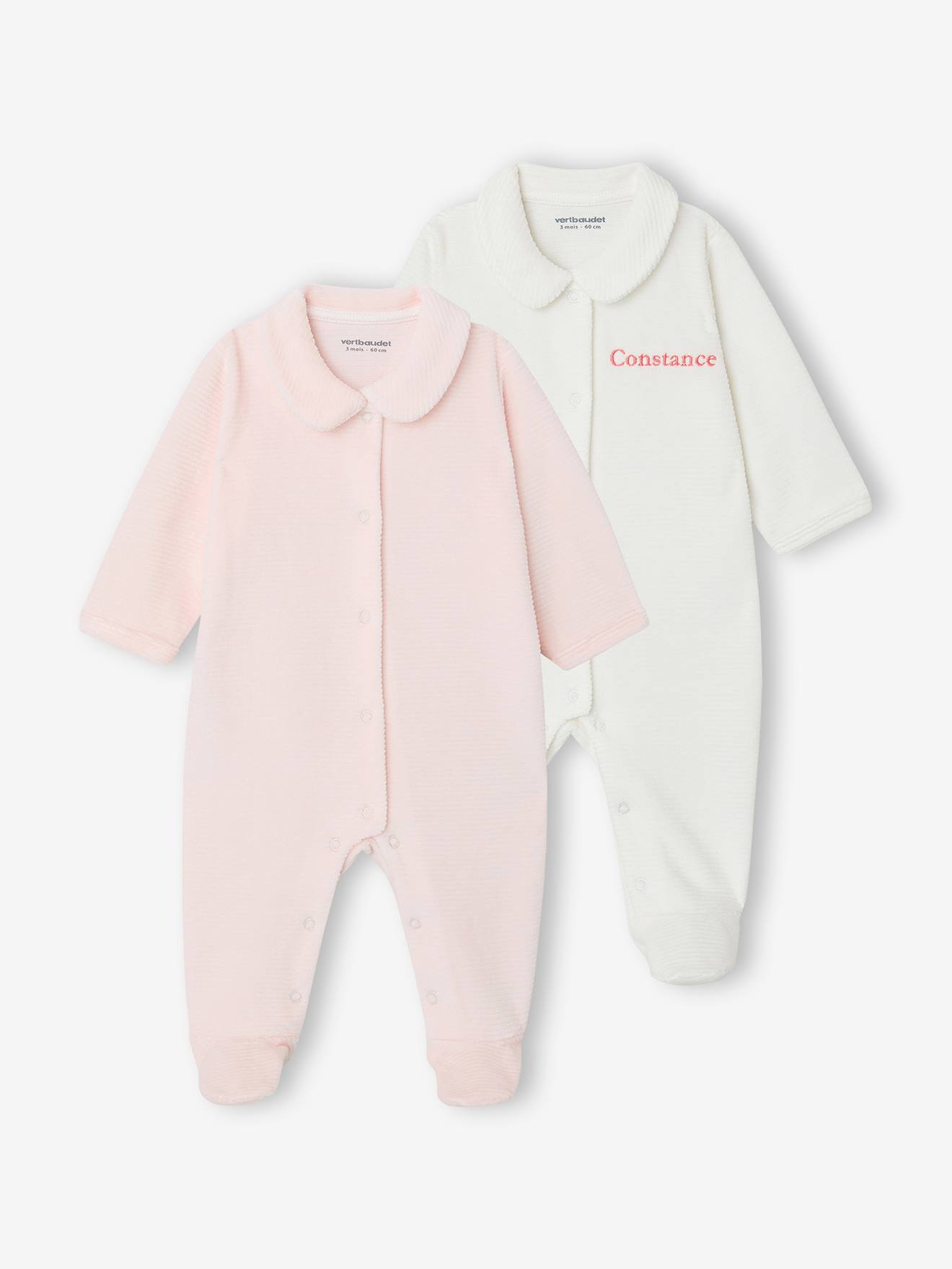 2er-Pack Baby Strampler aus Cordsamt