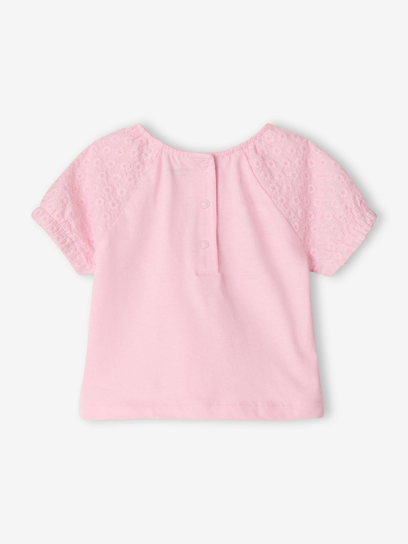 Thumbnail - Baby T-Shirt mit Stickerei hell