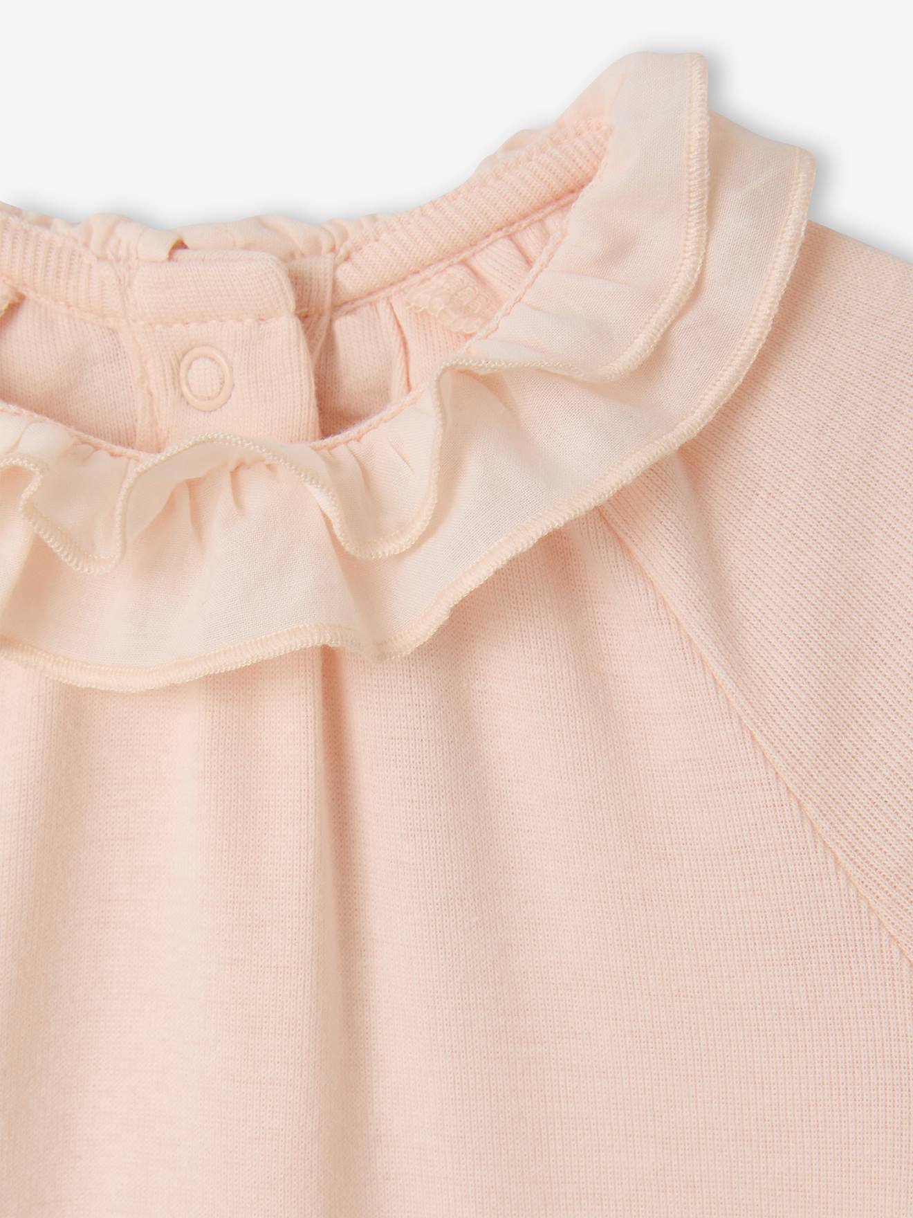 Thumbnail - Langarm-Body mit Volantkragen Mädchen Baby hell