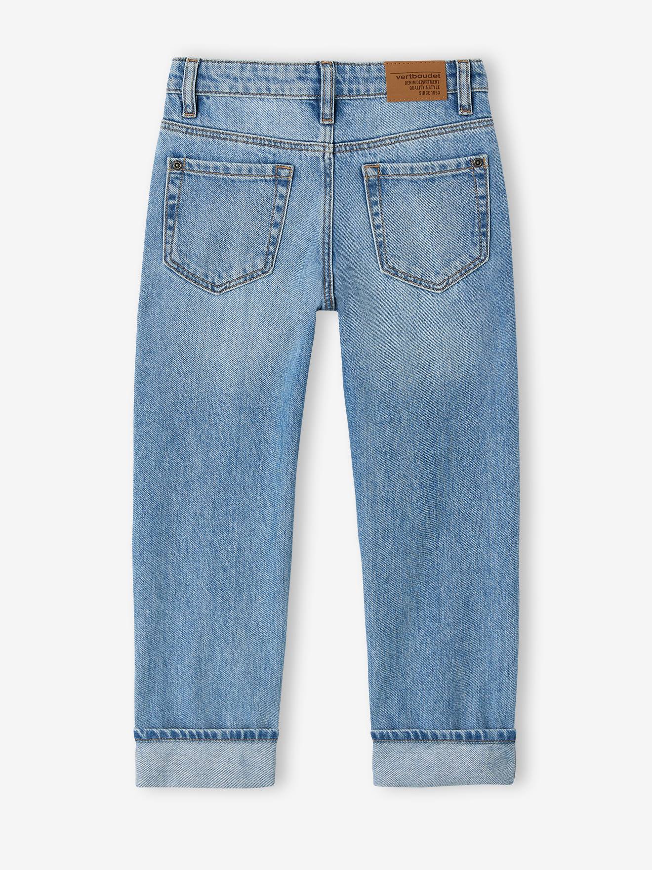 Thumbnail - Gerade Jungen Jeans mit Beinaufschlag