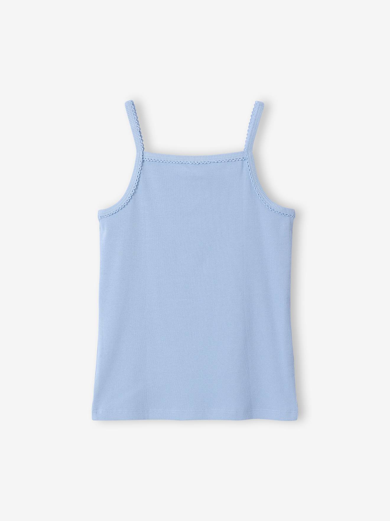 Thumbnail - 3er-Pack Trägertops mit Picotkante