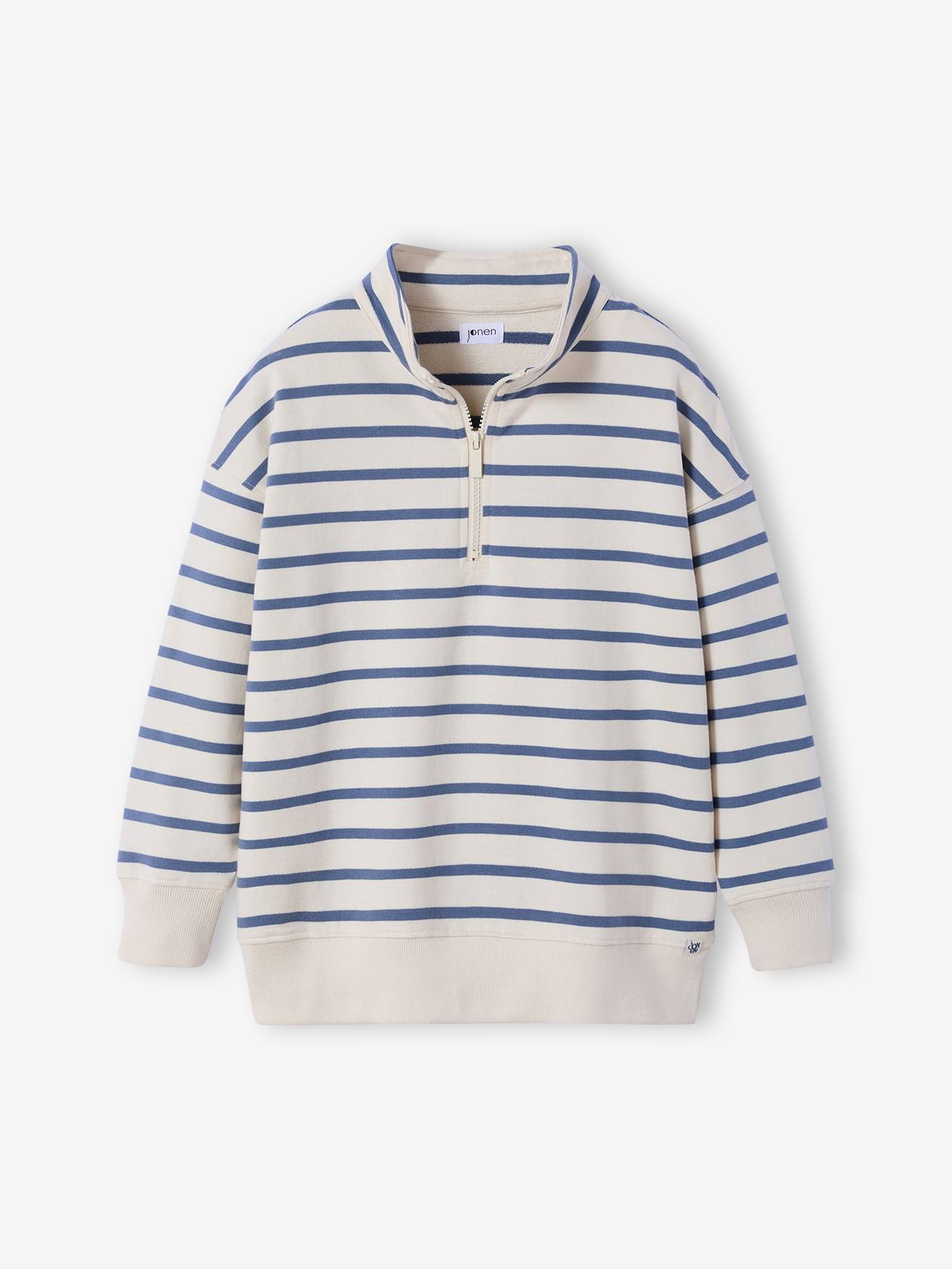 Thumbnail - Sweatshirt Jungen mit Stehkragen und Reißverschluss JONEN