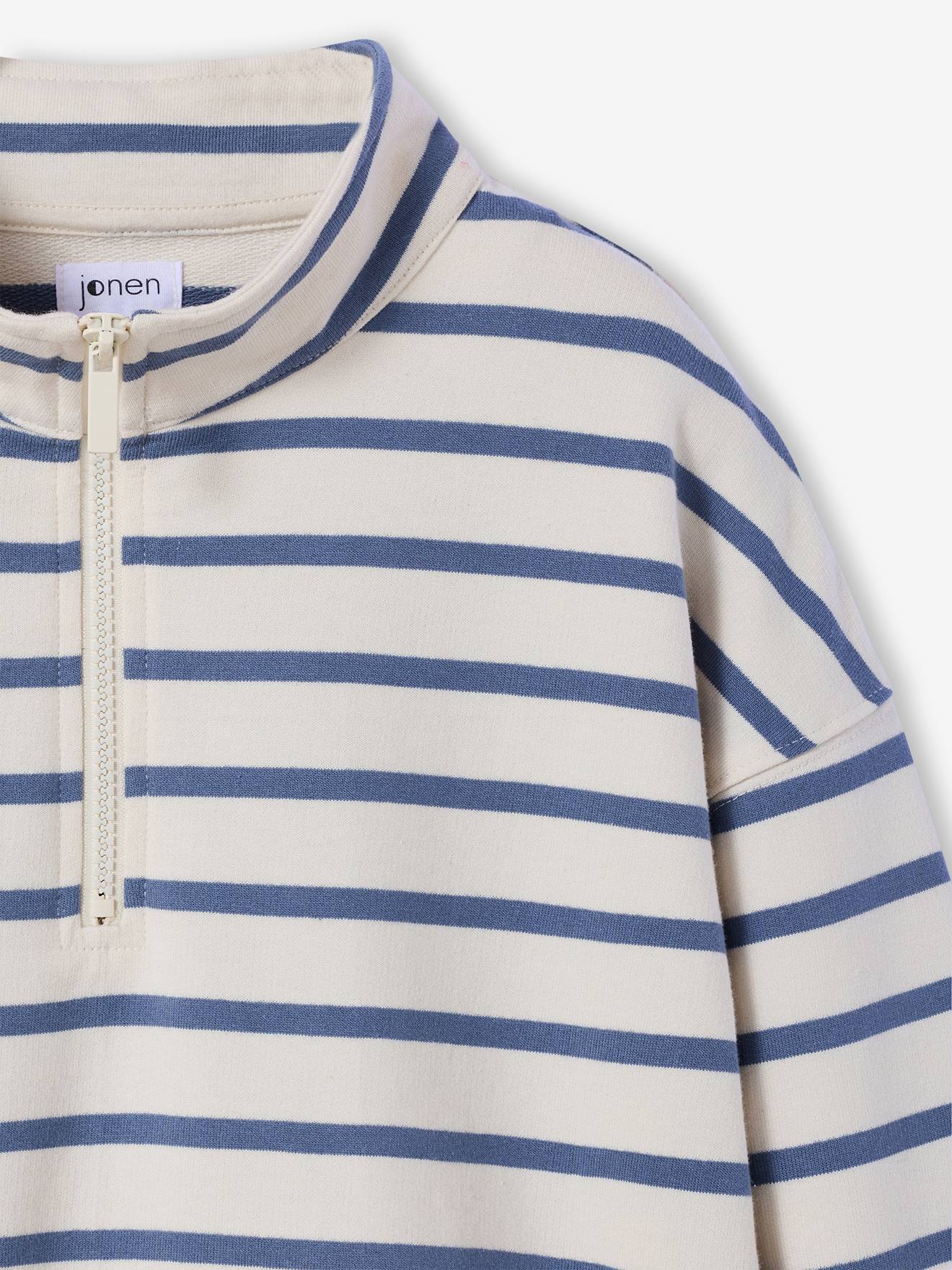 Thumbnail - Sweatshirt Jungen mit Stehkragen und Reißverschluss JONEN