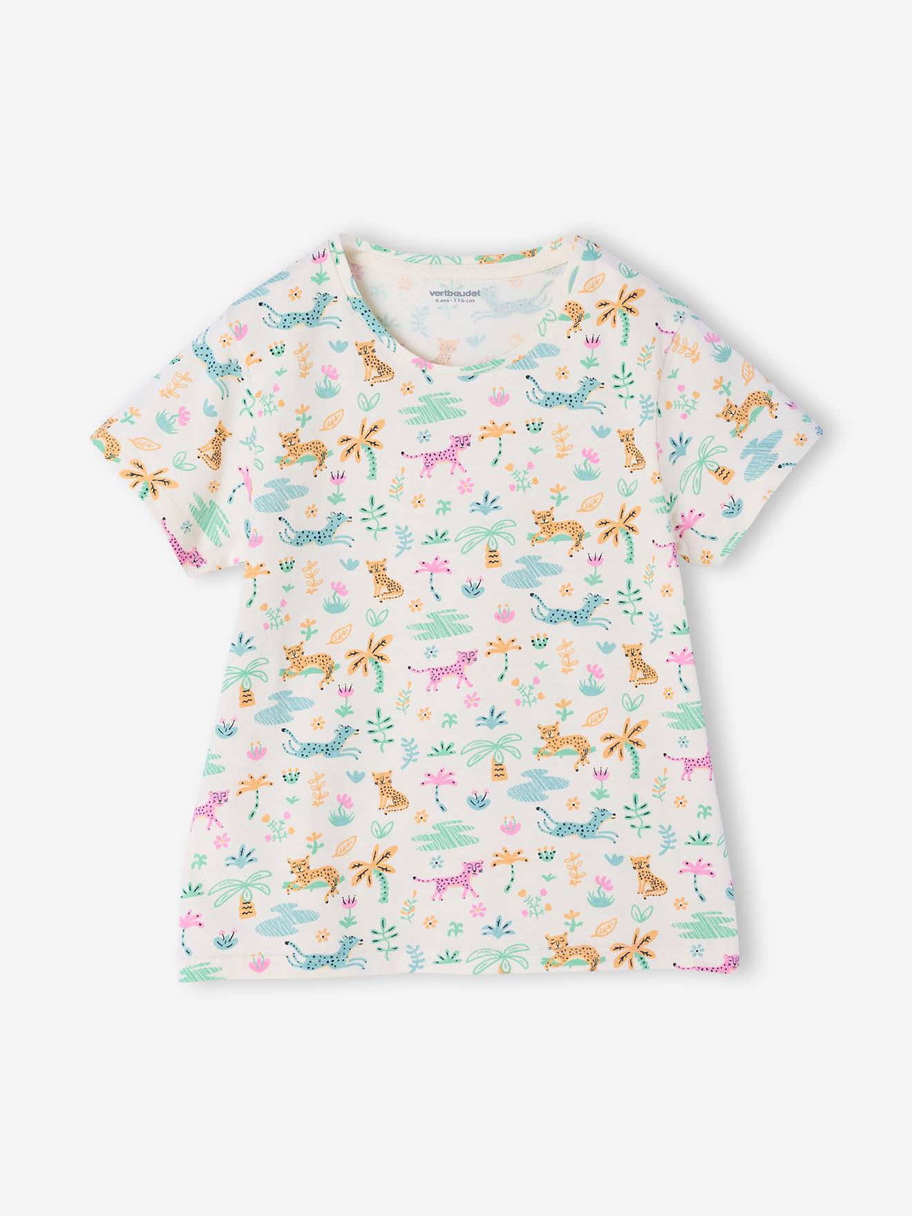 Thumbnail - 2er-Pack Mädchen Schlafanzüge lang & kurz mit Dschungel-Motiven