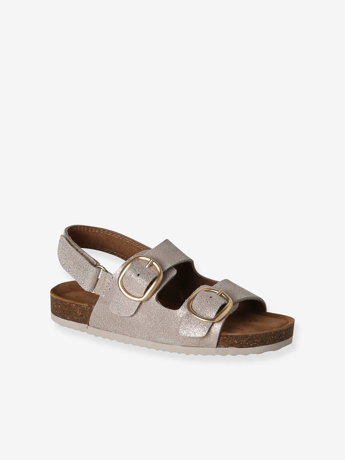 Kinder Leder-Sandalen mit 2 verstellbaren Riemen