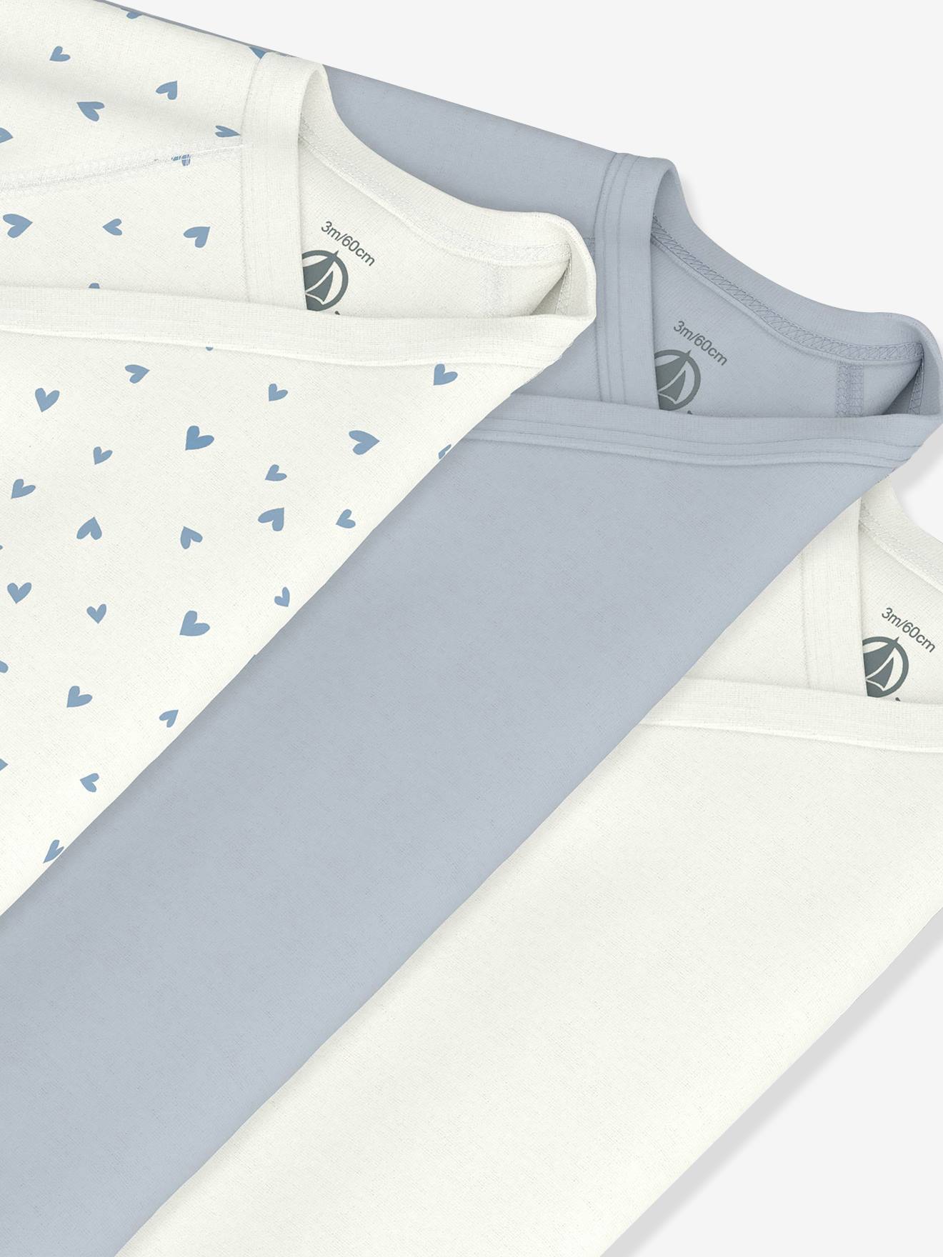 Thumbnail - 3er-Pack Wickelbodys Langarm Baby PETIT BATEAU