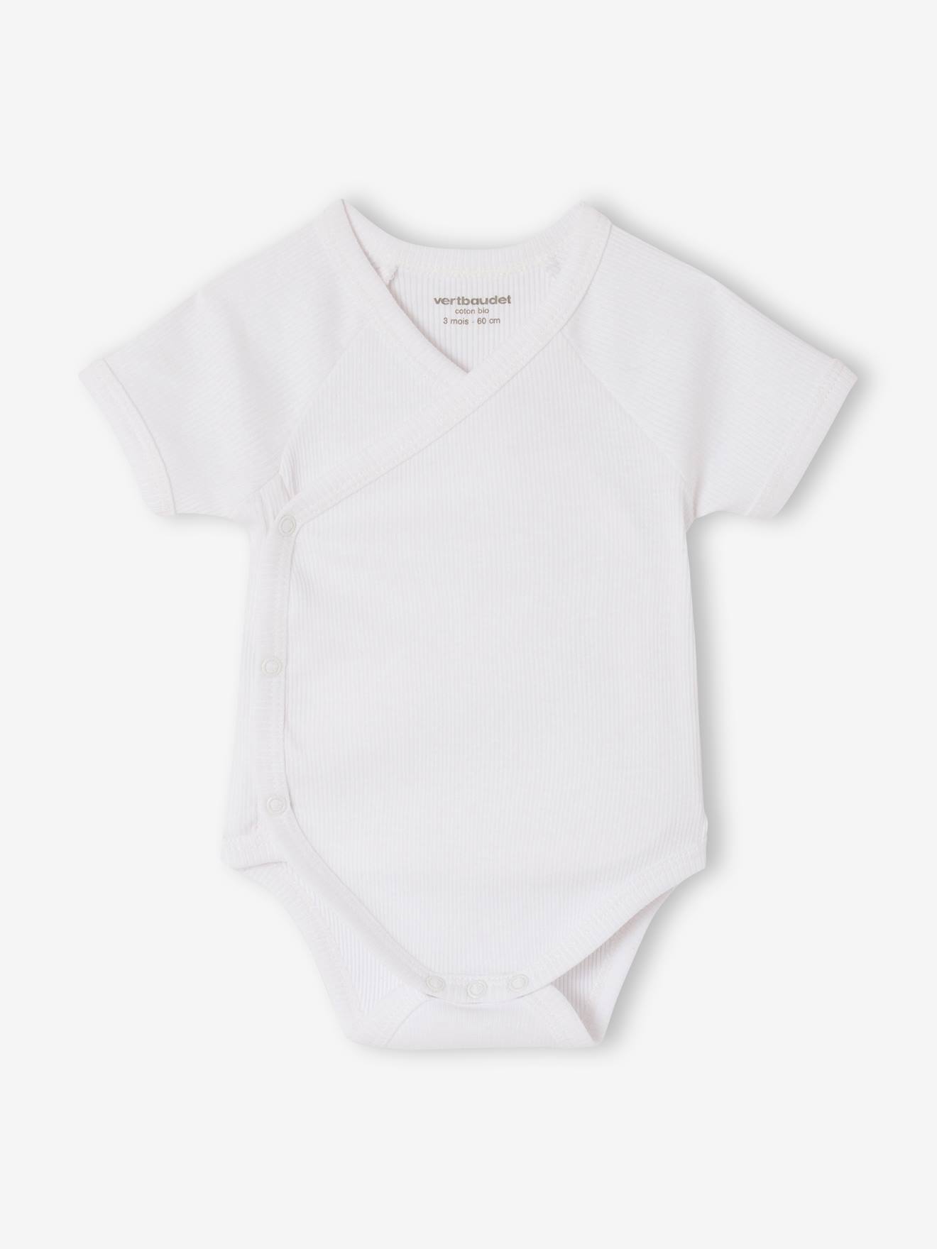 Thumbnail - 3er-Pack Baby Bodys Wickelform mit kurzen Ärmeln