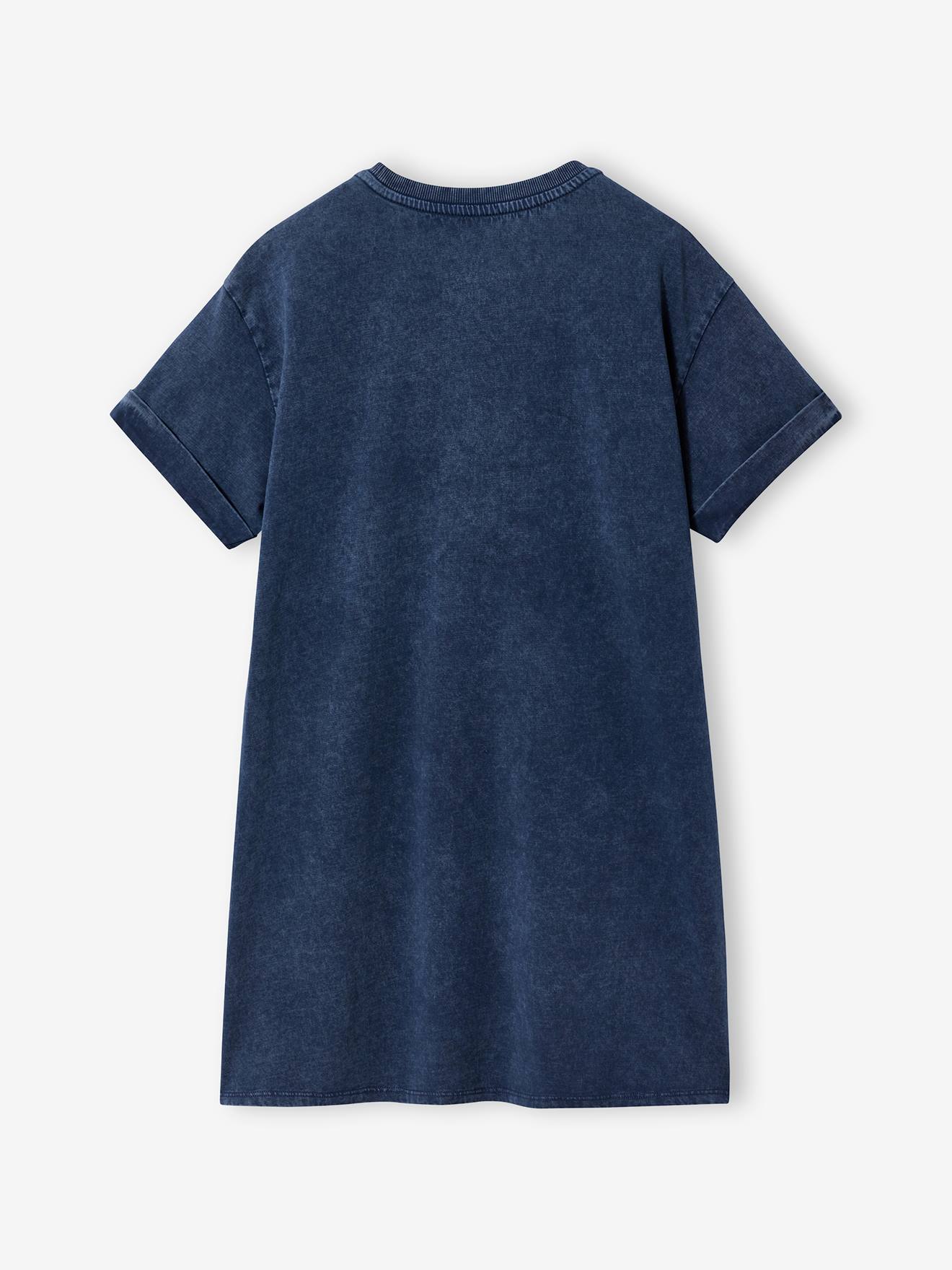 Thumbnail - Shirtkleid Used-Look mit kurzen Ärmel Mädchen Hamptons JONEN