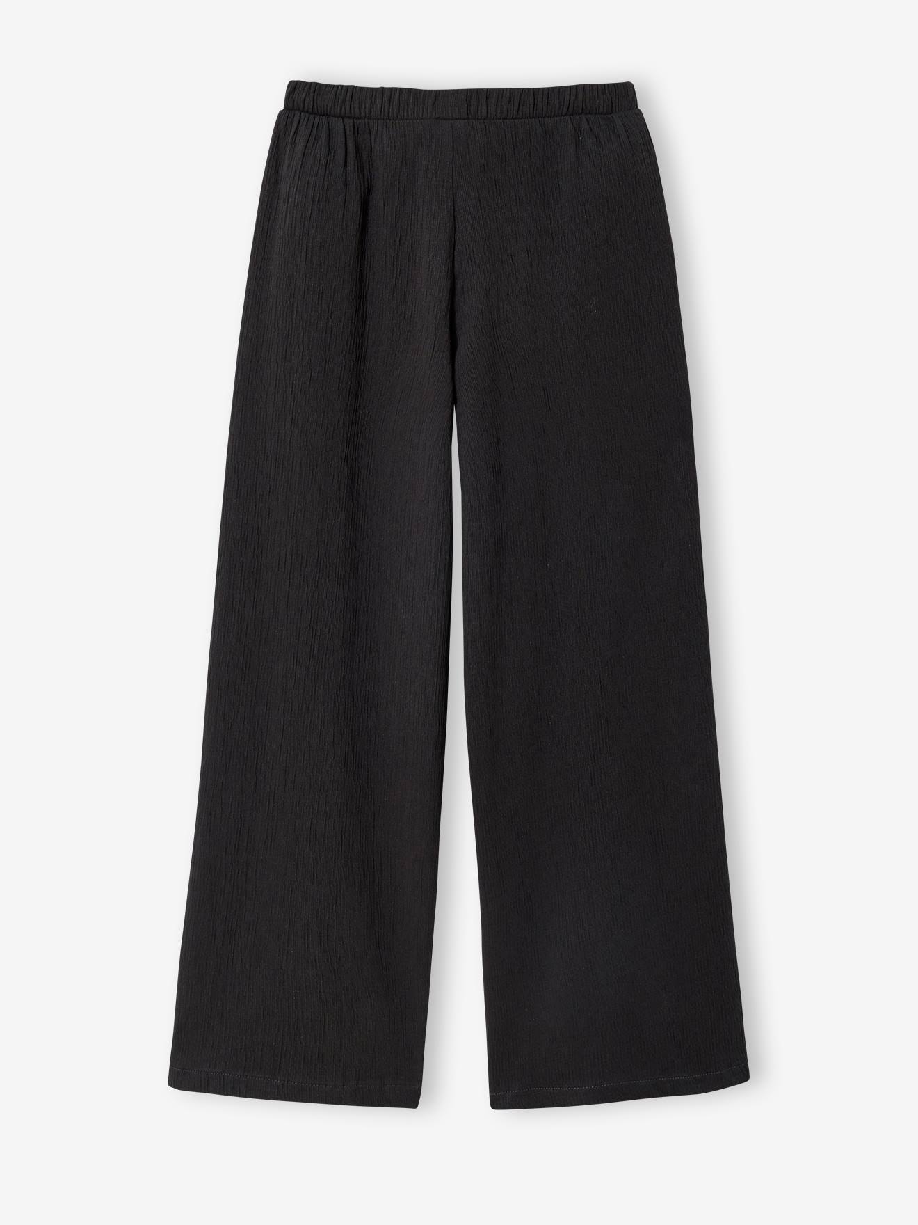 Thumbnail - Weite Mädchen Hose mit Crinkle-Effekt