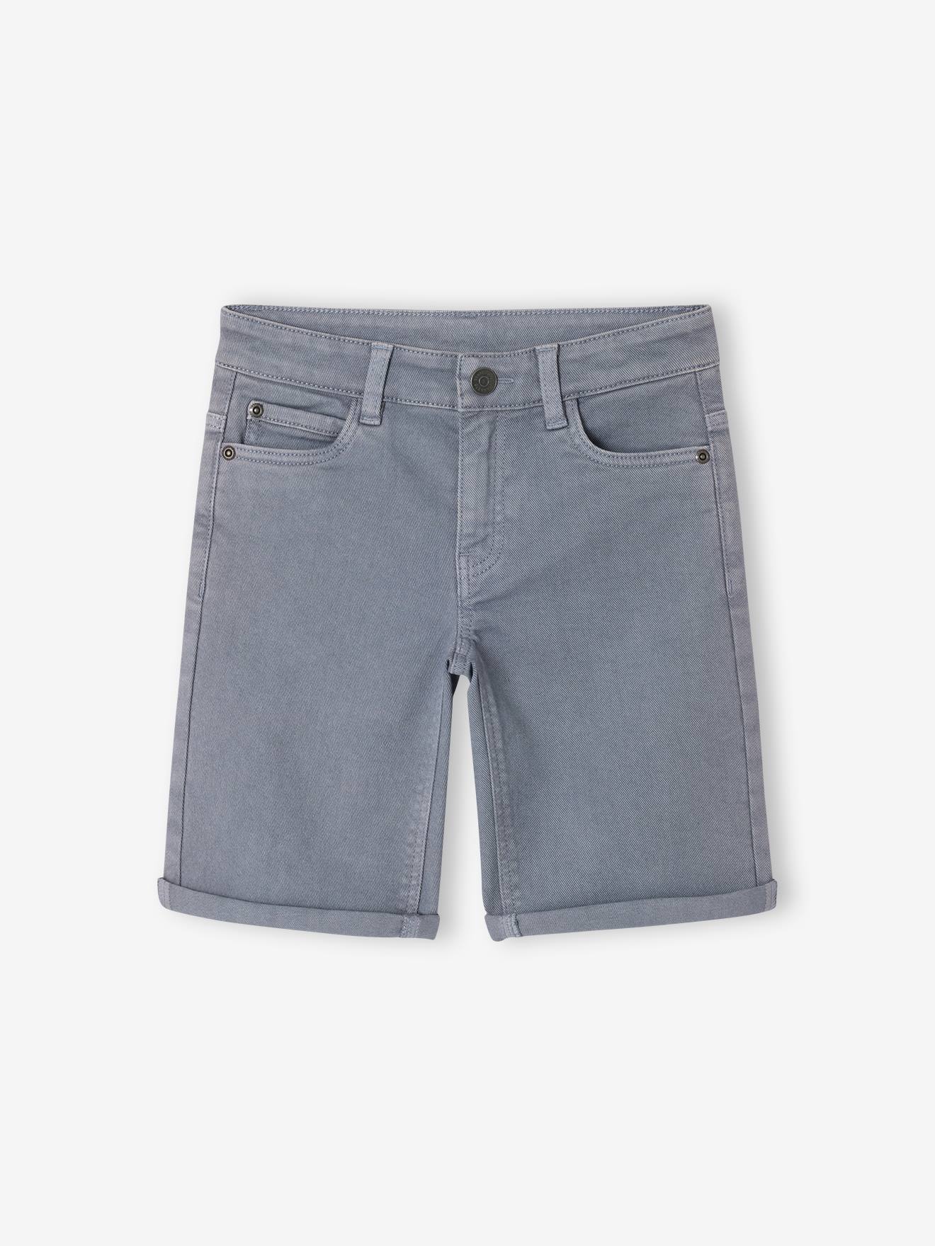 Bermudas Jungen 5-Pocket-Form, Bundweite verstellbar graublau Gr. 92/98 von vertbaudet