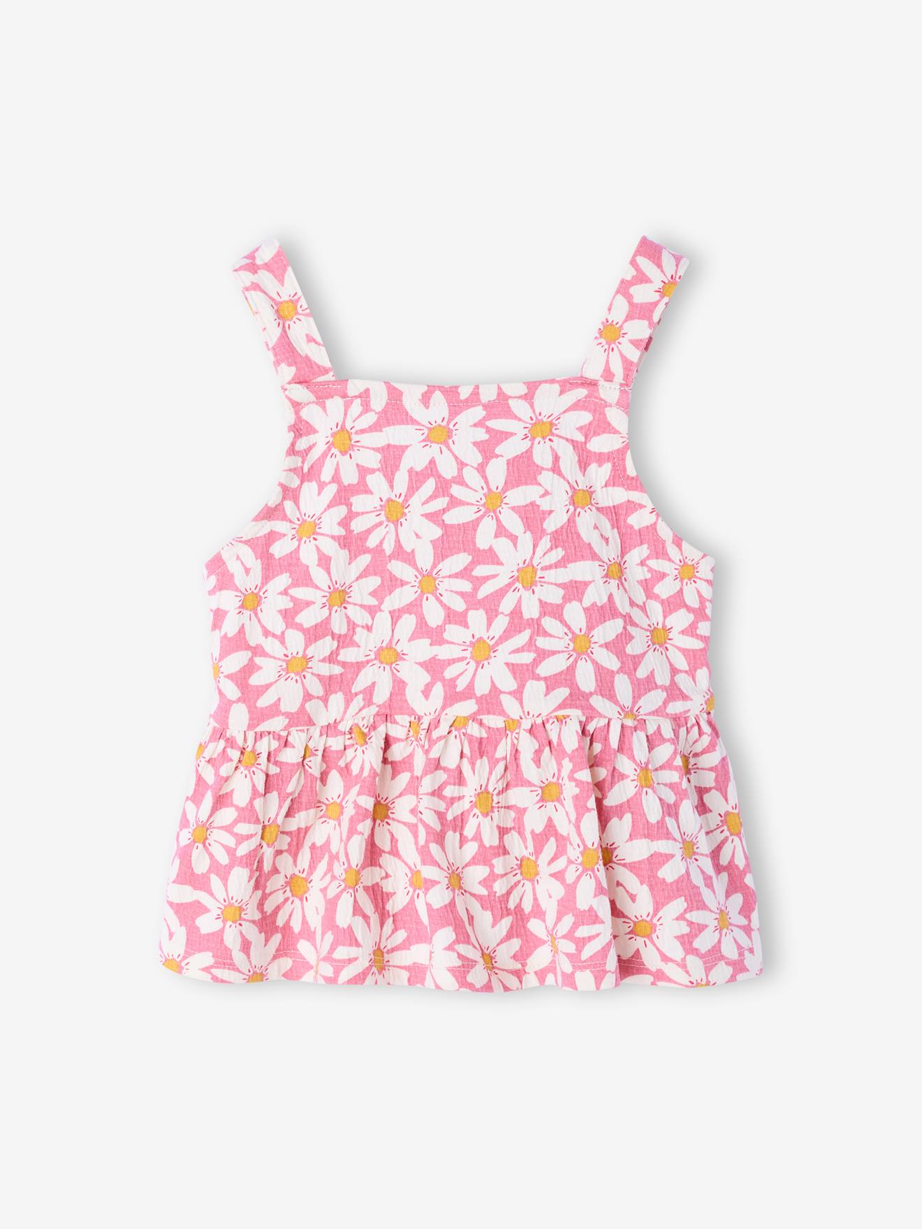 Thumbnail - Set aus Top mit Volants und Hosen für Mädchen