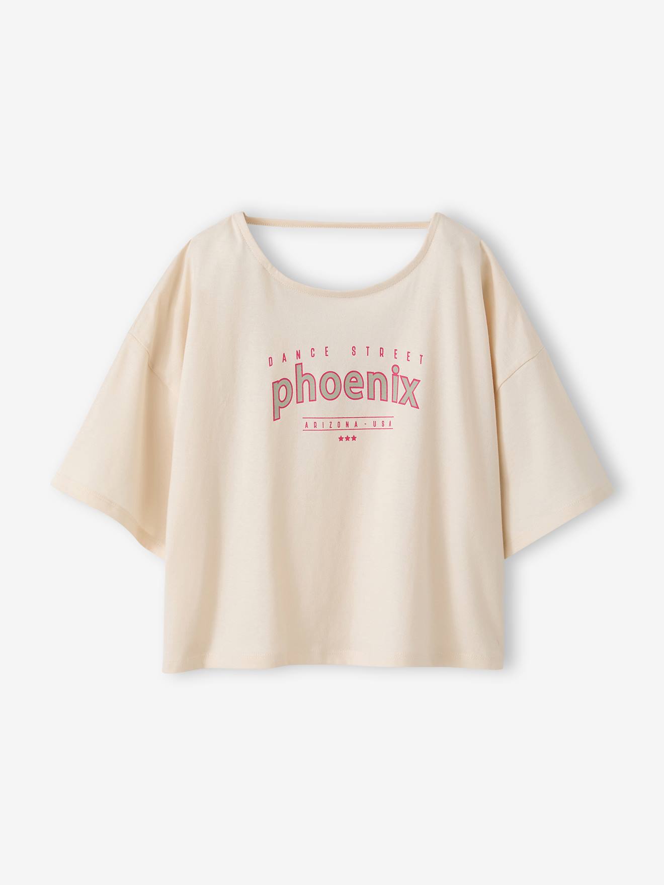 Mädchen T-Shirt Kastenform JONEN vanille Gr. 140